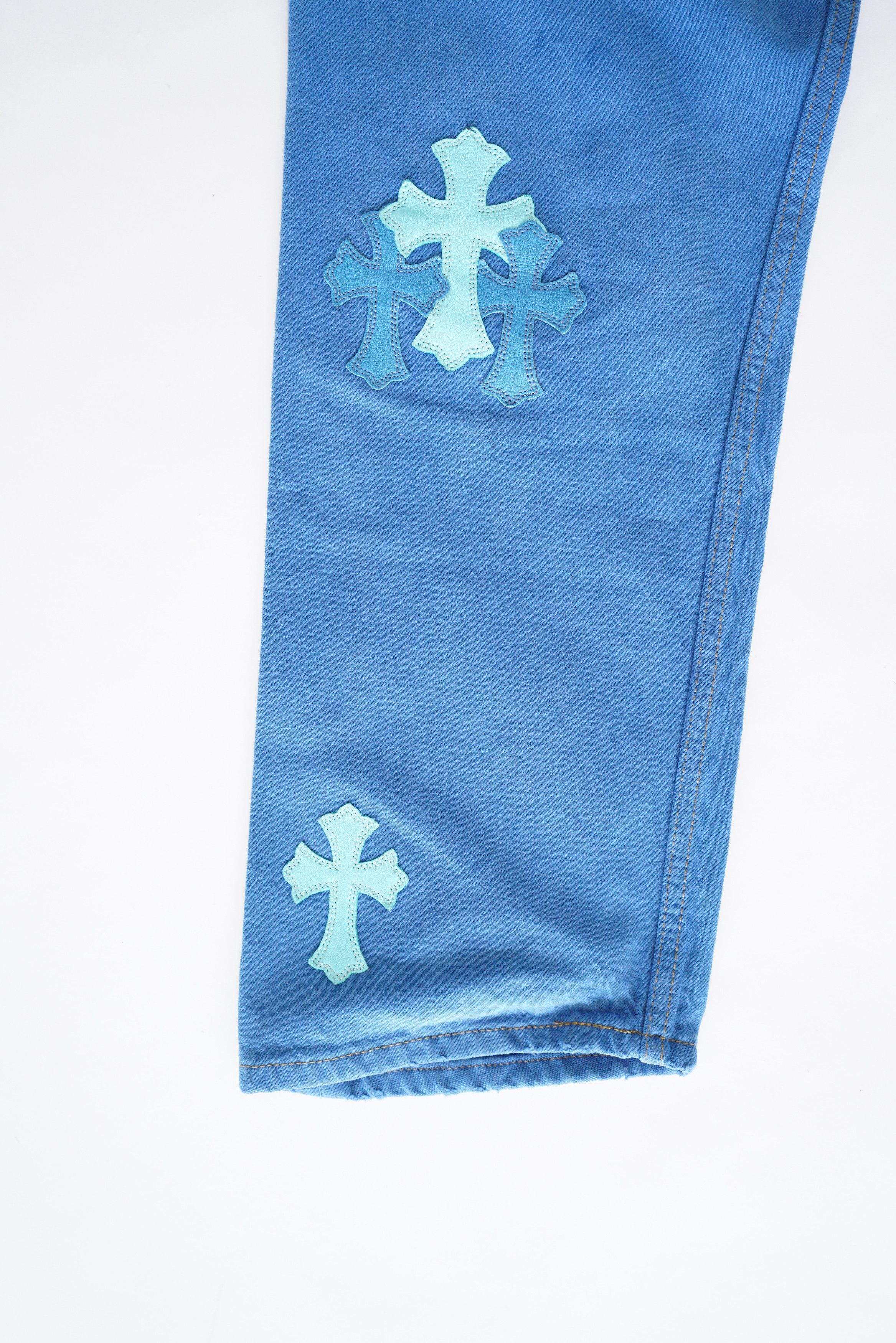 Chrome Hearts Chrome Hearts Levi's 501 London CLB Cross Patch Jeans - 30 Size US 30 / EU 46 - 11 Thumbnail