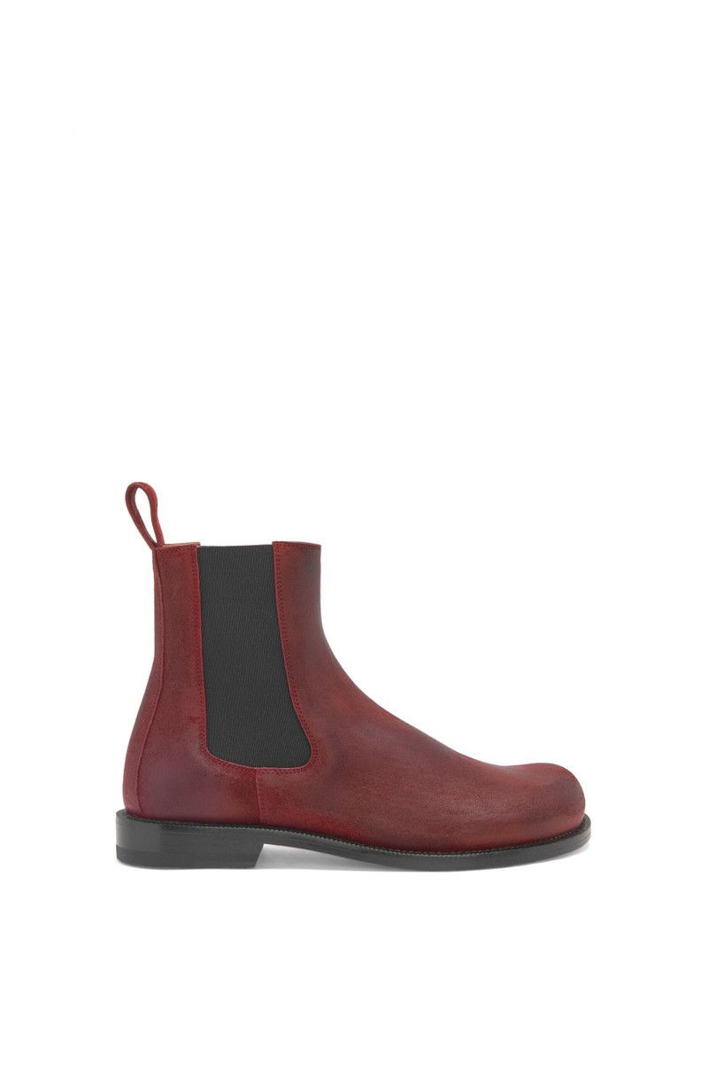 Loewe o1in1g0426 Campo Chelsea Boots in Rust Size US 7 / IT 37 - 1 Thumbnail