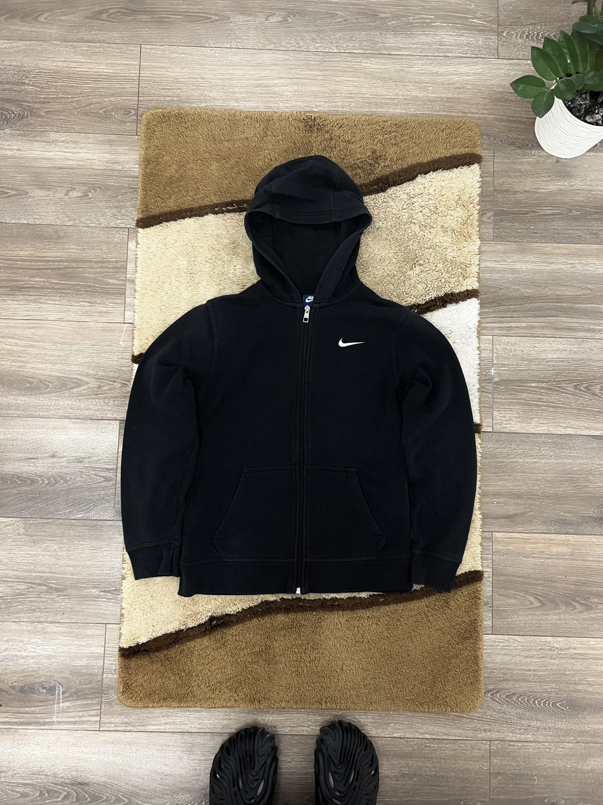 Faded Glory × Nike Vintage Nike Zip up Hoodie black Size US S / EU 44-46 / 1 - 2 Thumbnail