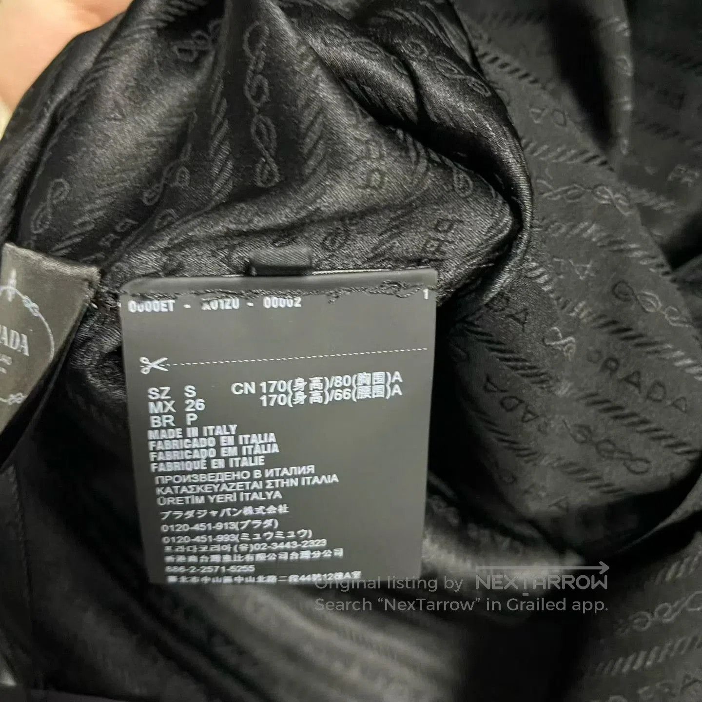 Prada Prada Black Triangle Logo Collar Jacket. Size US S / EU 44-46 / 1 - 3 Thumbnail