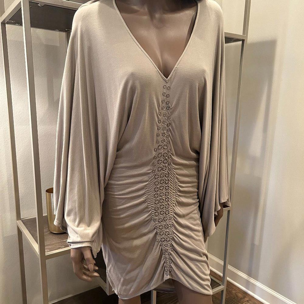 Bcbgmaxazria BCBG Heather Grey Midi with Grommet MIddle Size M / US 6-8 / IT 42-44 - 1 Thumbnail