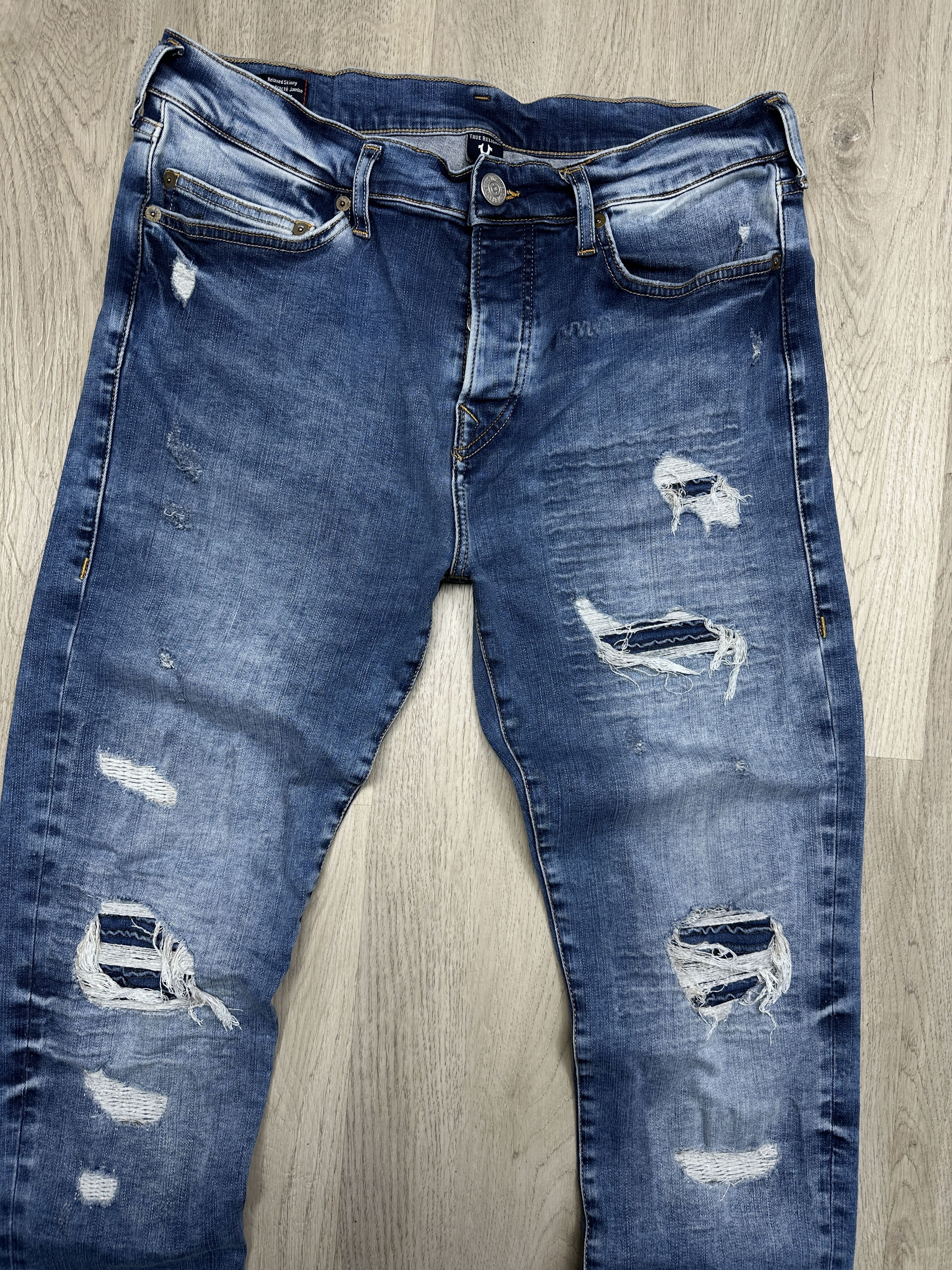 True Religion True Religion Mens Distressed Denim Pants Jeans Size US 34 / EU 50 - 5 Thumbnail