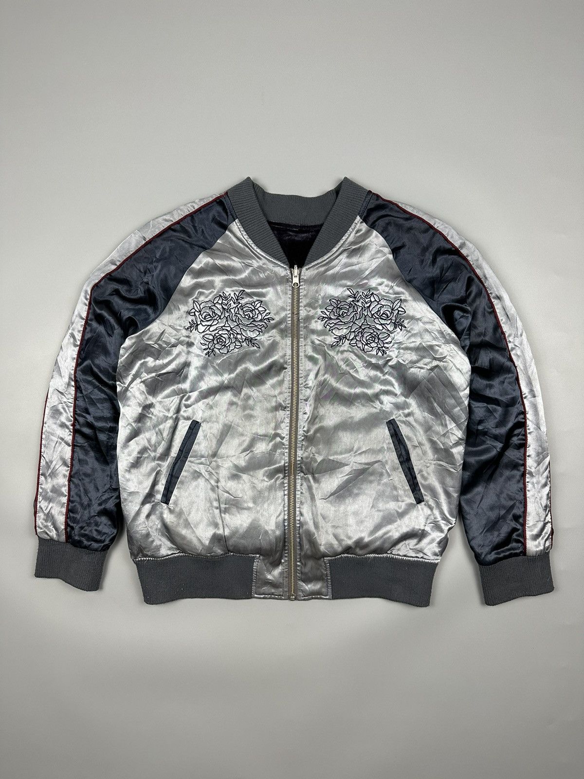 Japanese Brand Japanese Sukajan Embroidered Reversible Suede Jacket Size US M / EU 48-50 / 2 - 2 Thumbnail