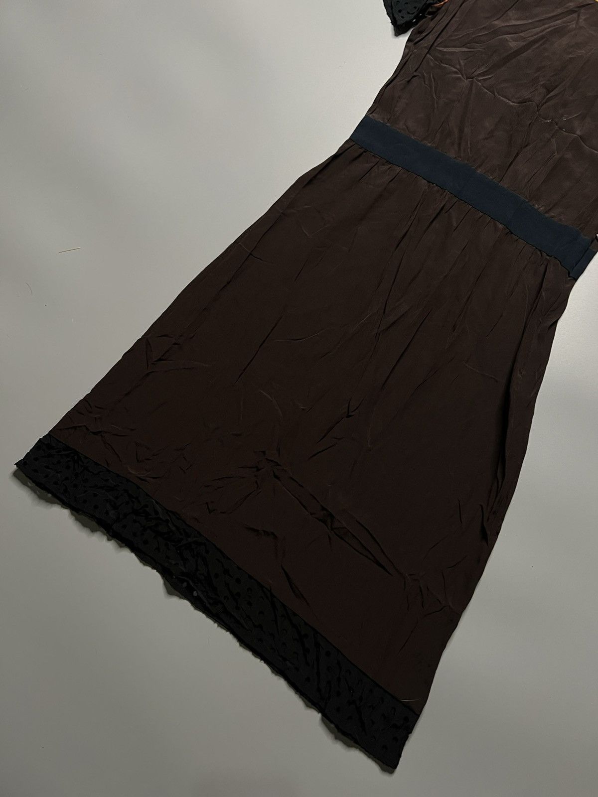 Miu Miu Miu miu Silk Multi Coloured Cut Work Dress Size XS / US 0-2 / IT 36-38 - 3 Thumbnail
