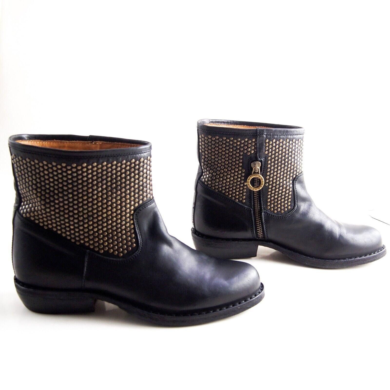 Fiorentini + Baker Fiorentini + Baker Biker Black Leather Studded US 7 EU 37 Size US 7 / IT 37 - 5 Thumbnail