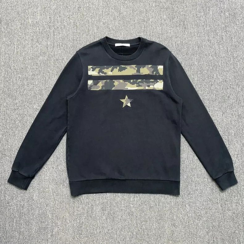 Givenchy Five-pointed Star Camo Printed Hoodie 2506-Nextarr