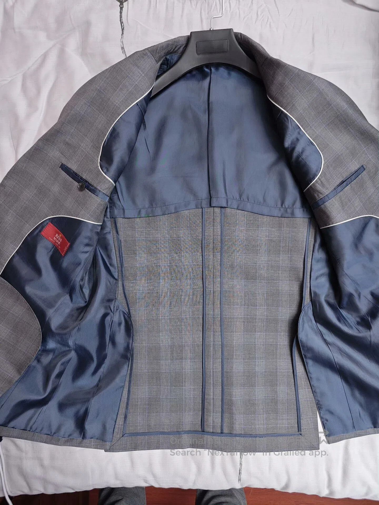 Japanese Brand Italian Wool Half-Canvas Suit Jacket. Size US L / EU 52-54 / 3 - 6 Thumbnail