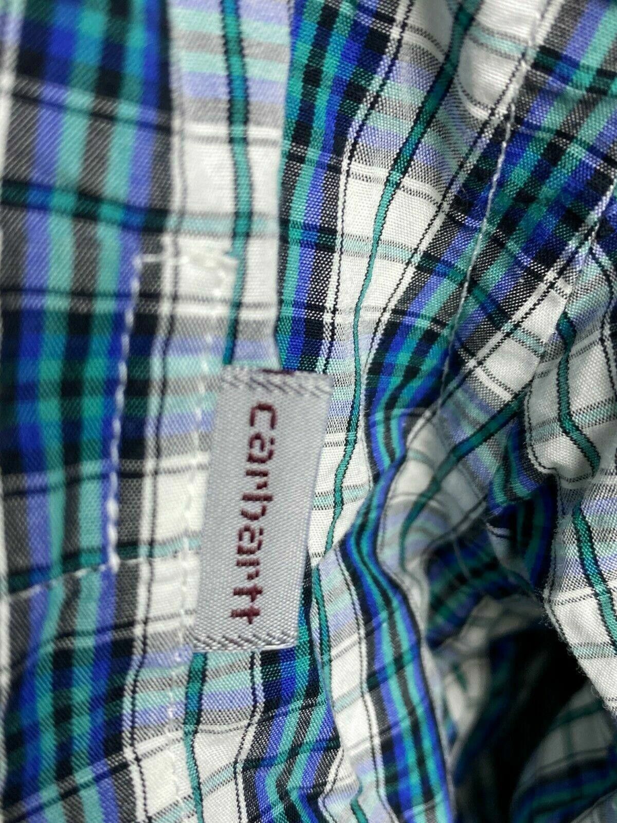 Carhartt Men Carhartt S/S Drive Shirt Blue Button Up Shirt Size XXL Size US XXL / EU 58 / 5 - 4 Thumbnail