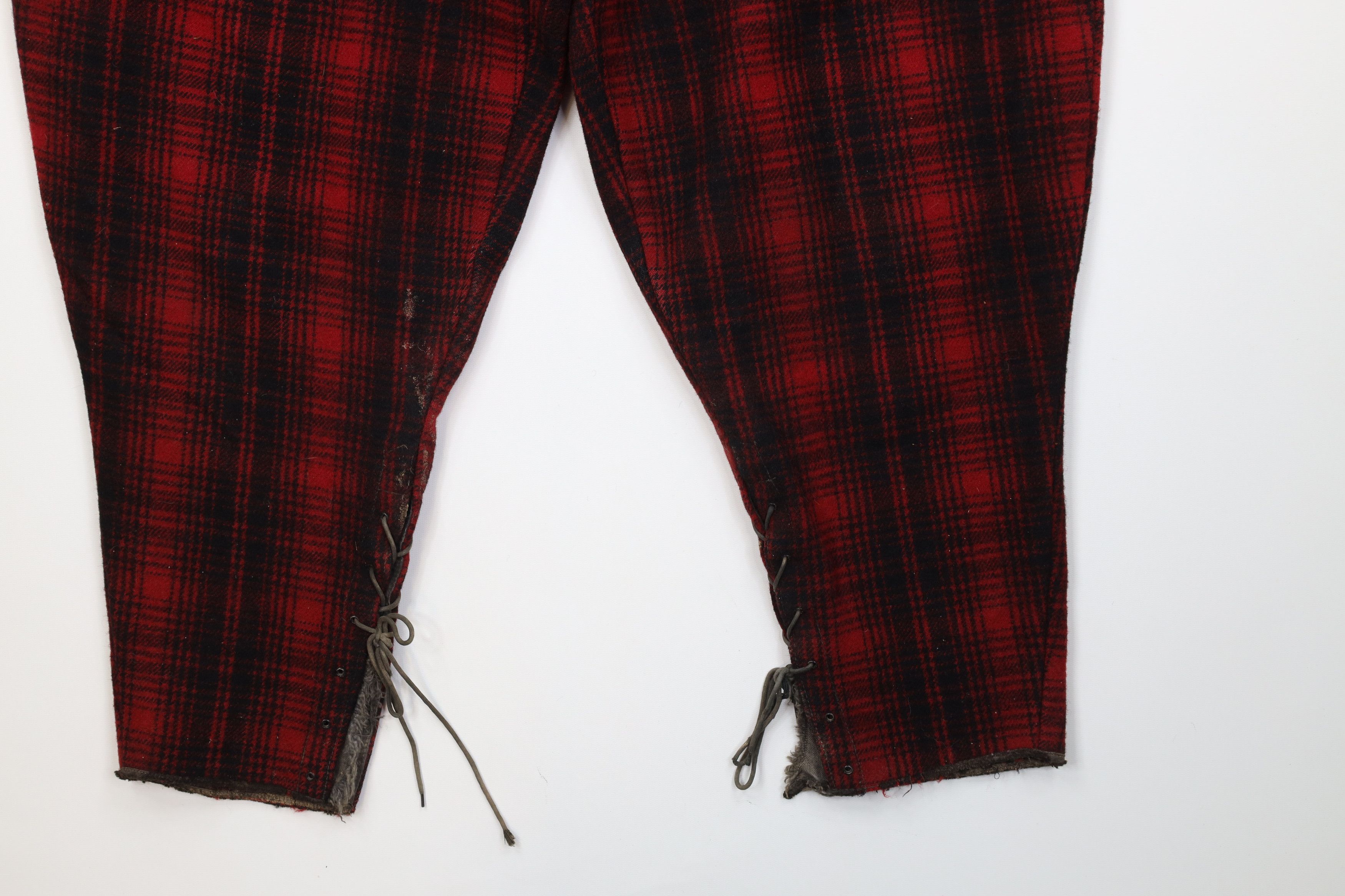 Woolrich Woolen Mills Vintage 70s Woolrich Heavy Wool Knickers Pants Plaid USA Size US 38 / EU 54 - 5 Thumbnail