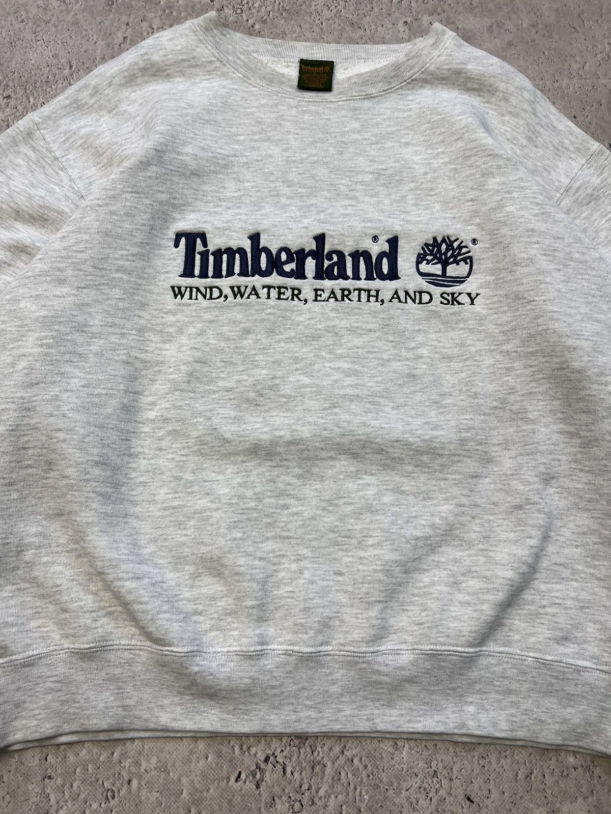 Timberland × Vintage Vintage Timberland Sweatshirt Crewneck Spellout Big Logo Size US L / EU 52-54 / 3 - 7 Thumbnail