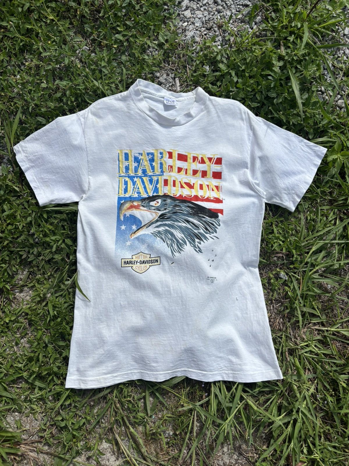 Harley Davidson Vintage Harley Davidson 3D Emblem Tshirt Size US L / EU 52-54 / 3 - 1 Thumbnail