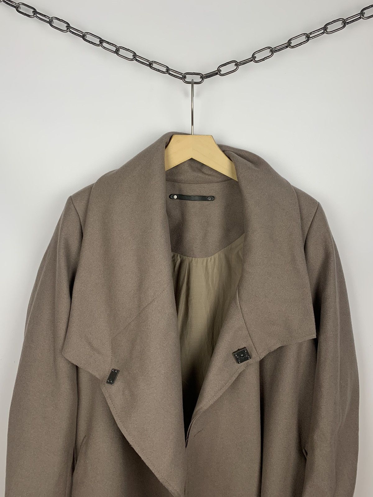 Allsaints Allsaints City Monument Coat Women’s Size UK 14 Beige Size L / US 10 / IT 46 - 2 Thumbnail