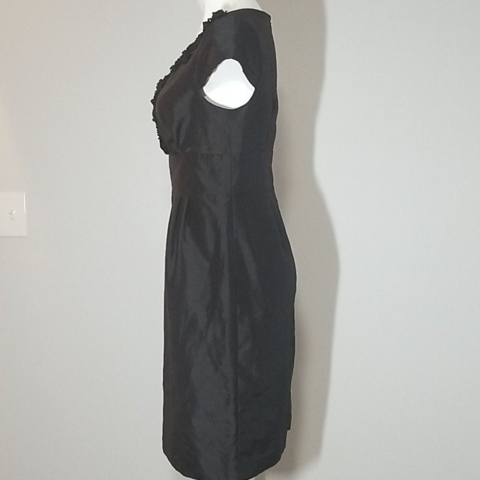 Other London Times Black Rosette Dress Size M / US 6-8 / IT 42-44 - 3 Thumbnail