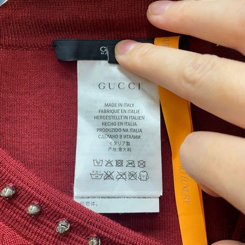Gucci Gucci Burgundy wool cardigan jacket 2505-Nextarrow Size L / US 10 / IT 46 - 4 Thumbnail