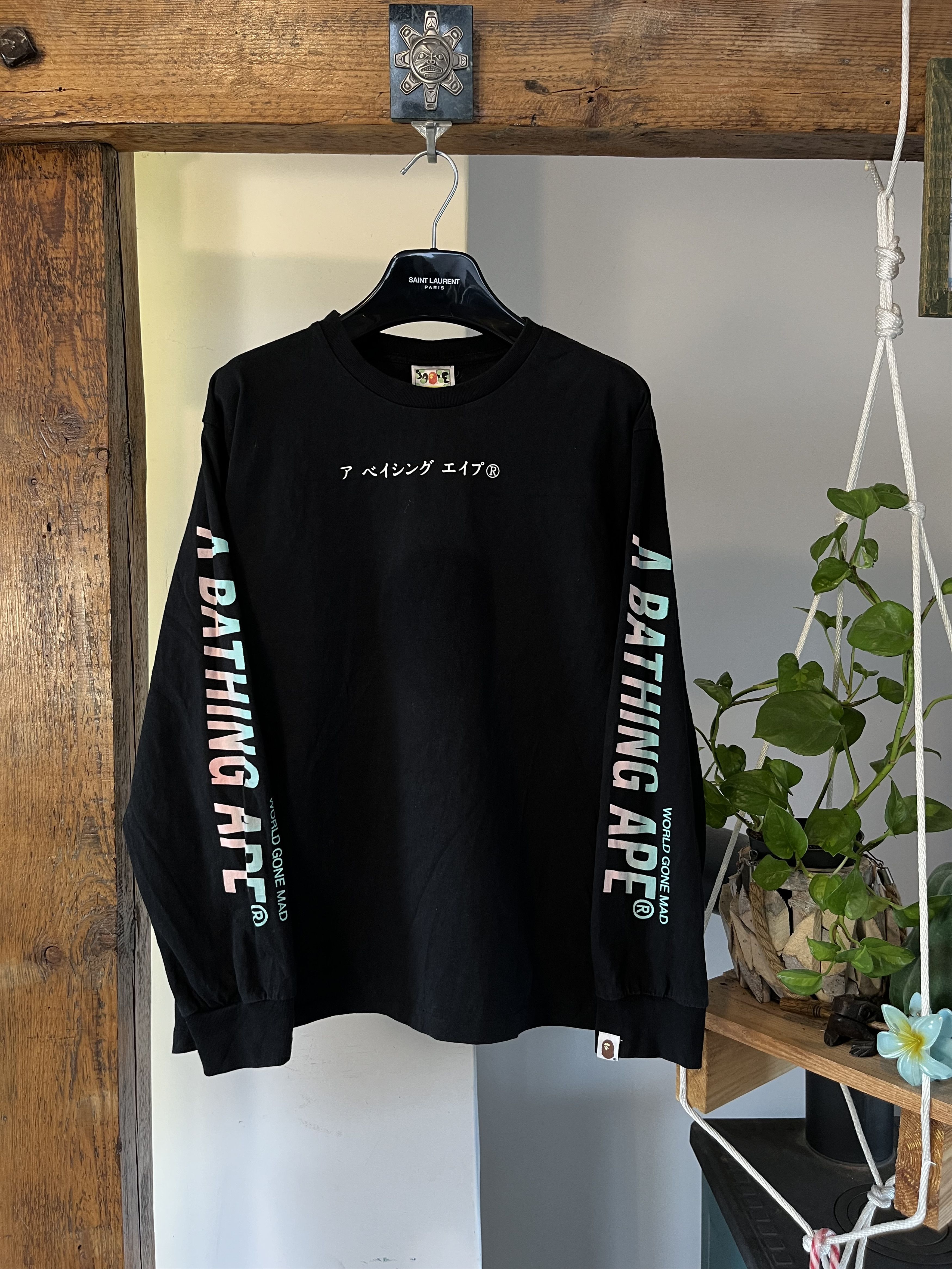 Bape A Bathing Ape (BAPE) Japan Culture Souvenir Relaxed L/S Tee Size US M / EU 48-50 / 2 - 2 Thumbnail
