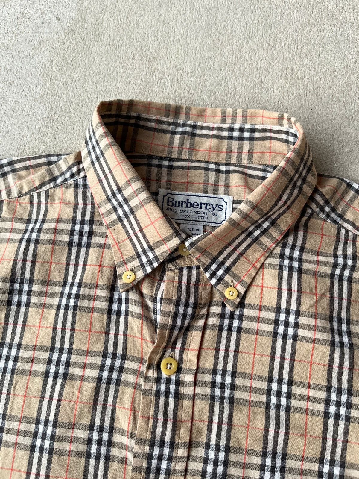 Burberry Vintage Burberrys Nova check shirt Size US L / EU 52-54 / 3 - 3 Thumbnail