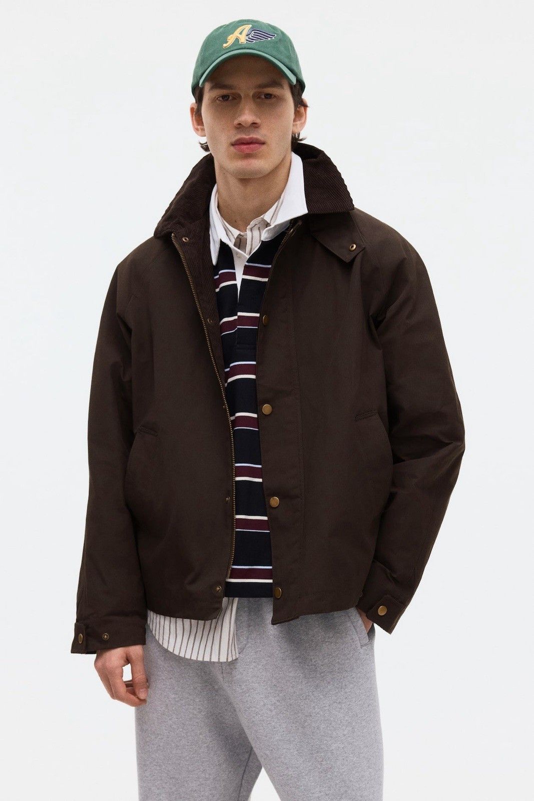 H&M H&M Waxed Wax Transport Casual Jacket Relaxed Fit Size US XL / EU 56 / 4 - 1 Thumbnail