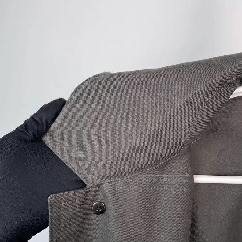 Hermes Hermes Men's Graphite Grey Long Trench Coat Size US M / EU 48-50 / 2 - 7 Thumbnail