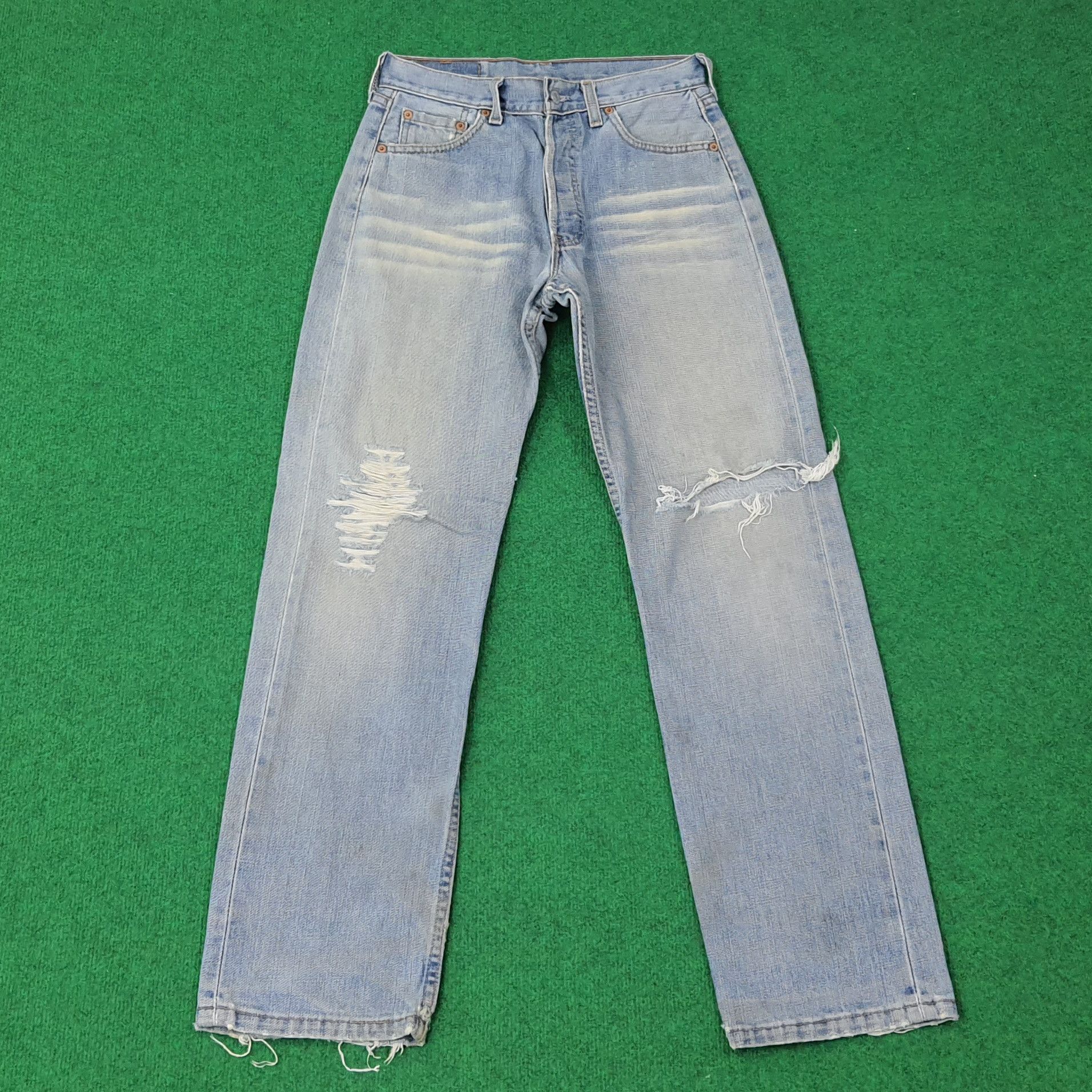 Levi's Vintage Levi's 501 Distressed Style Jeans C228N35 Size US 28 / EU 44 - 1 Thumbnail