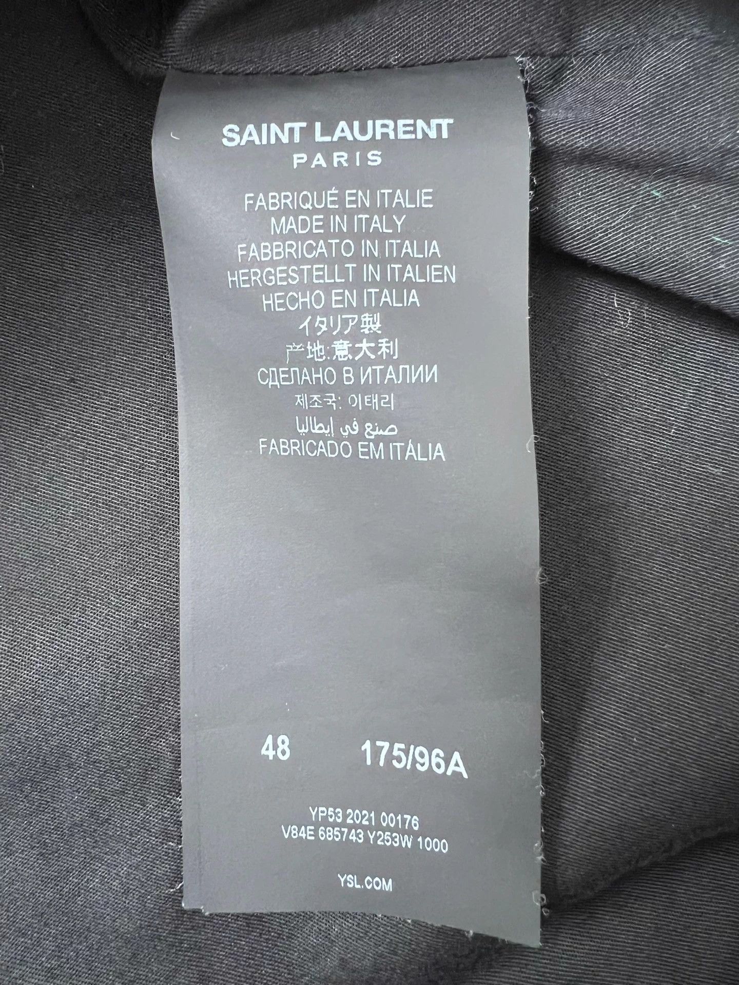 Saint Laurent Paris SLP22ss floral lapel sleeveless denim vest 48 Size US M / EU 48-50 / 2 - 5 Thumbnail