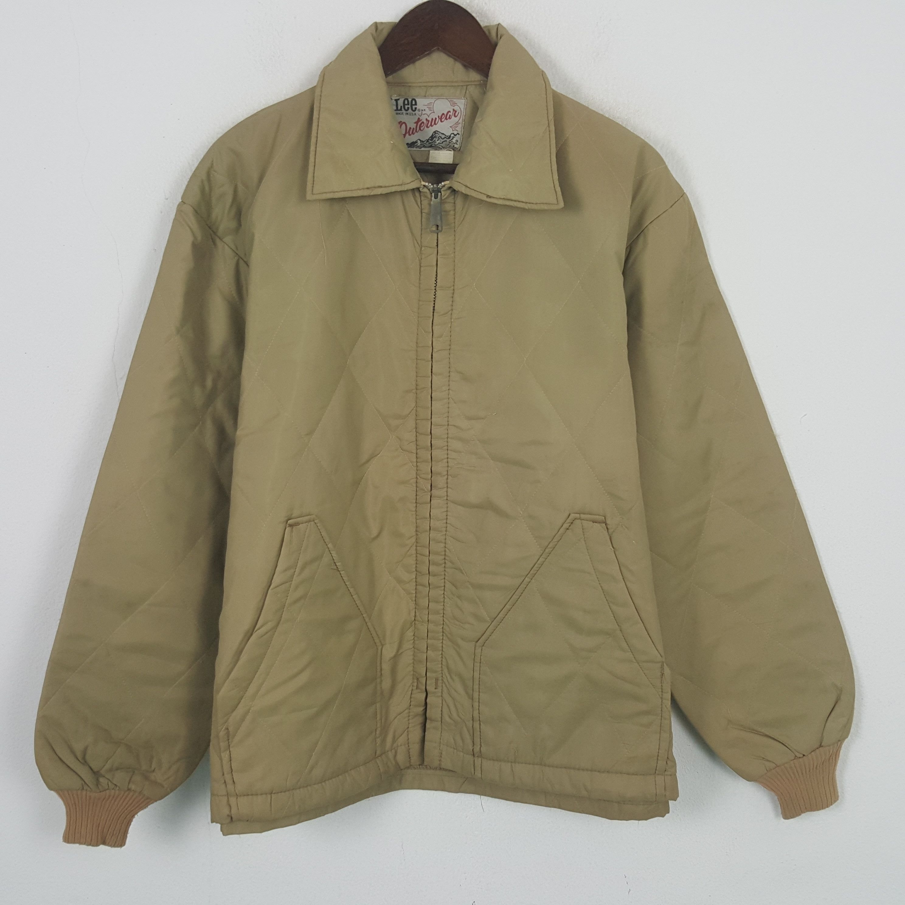 Lee 70’s Lee Outerwear Yellow Mustard Quilted Outdoor Jacket Size US L / EU 52-54 / 3 - 1 Thumbnail