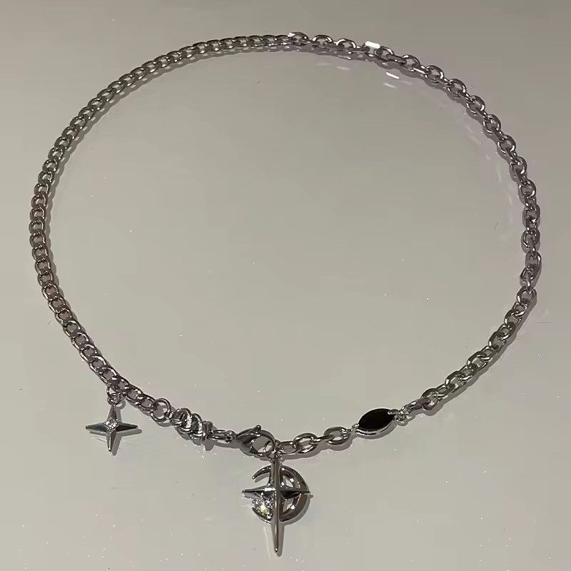VIBE Star Cross Chain, Skeleton Cross, Abstract Star Ring Size ONE SIZE - 7 Thumbnail
