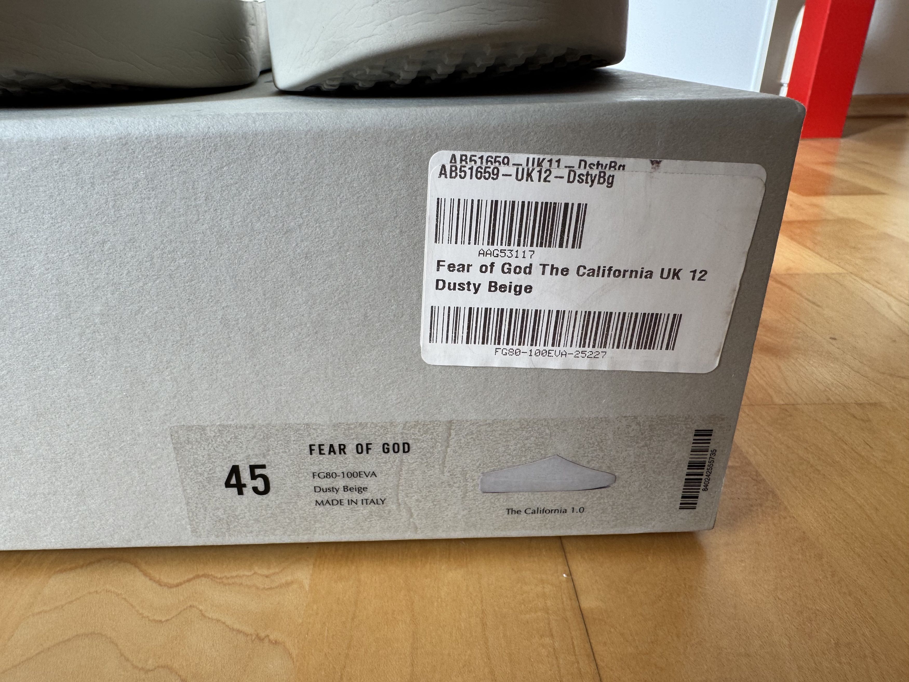 Fear of God The California 1.0 Dusty Beige UK 12 Size US 12 / EU 45 - 4 Thumbnail