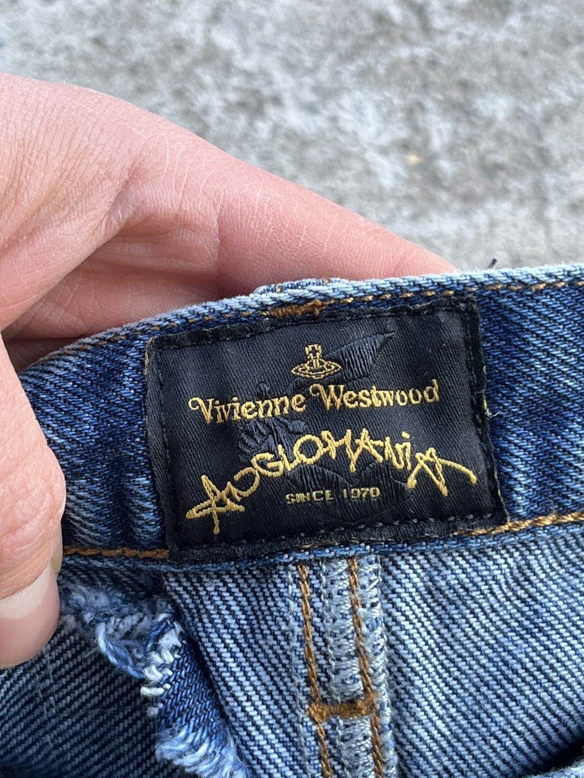 Vivienne Westwood Vivienne Westwood Rock N’ Roll Skinny Distressed Faded Jeans Size US 32 / EU 48 - 6 Thumbnail