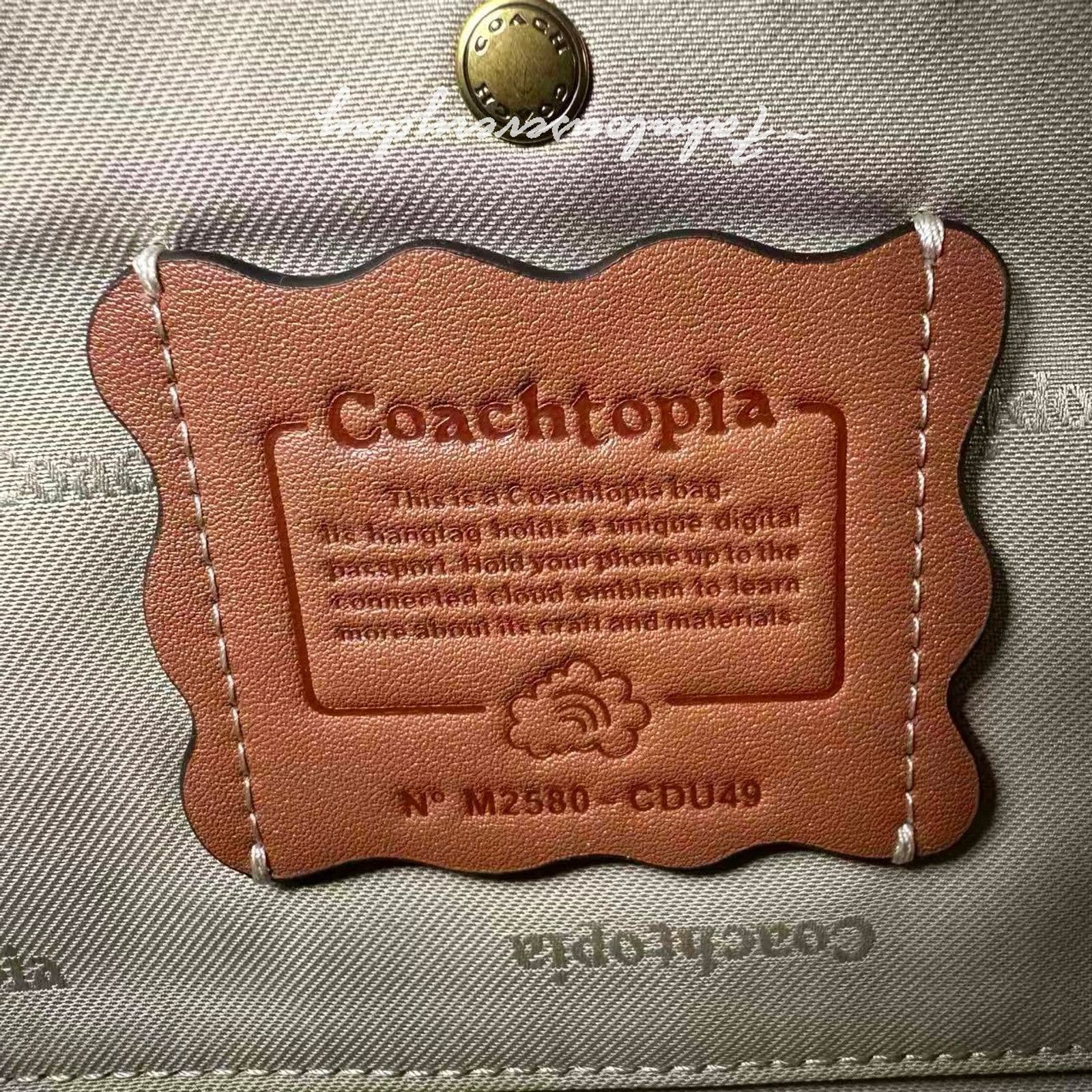 Coach Coach Coachtopia Bowling Shoulder Bag Tan/Saddle CDU49 NWT Size ONE SIZE - 9 Thumbnail