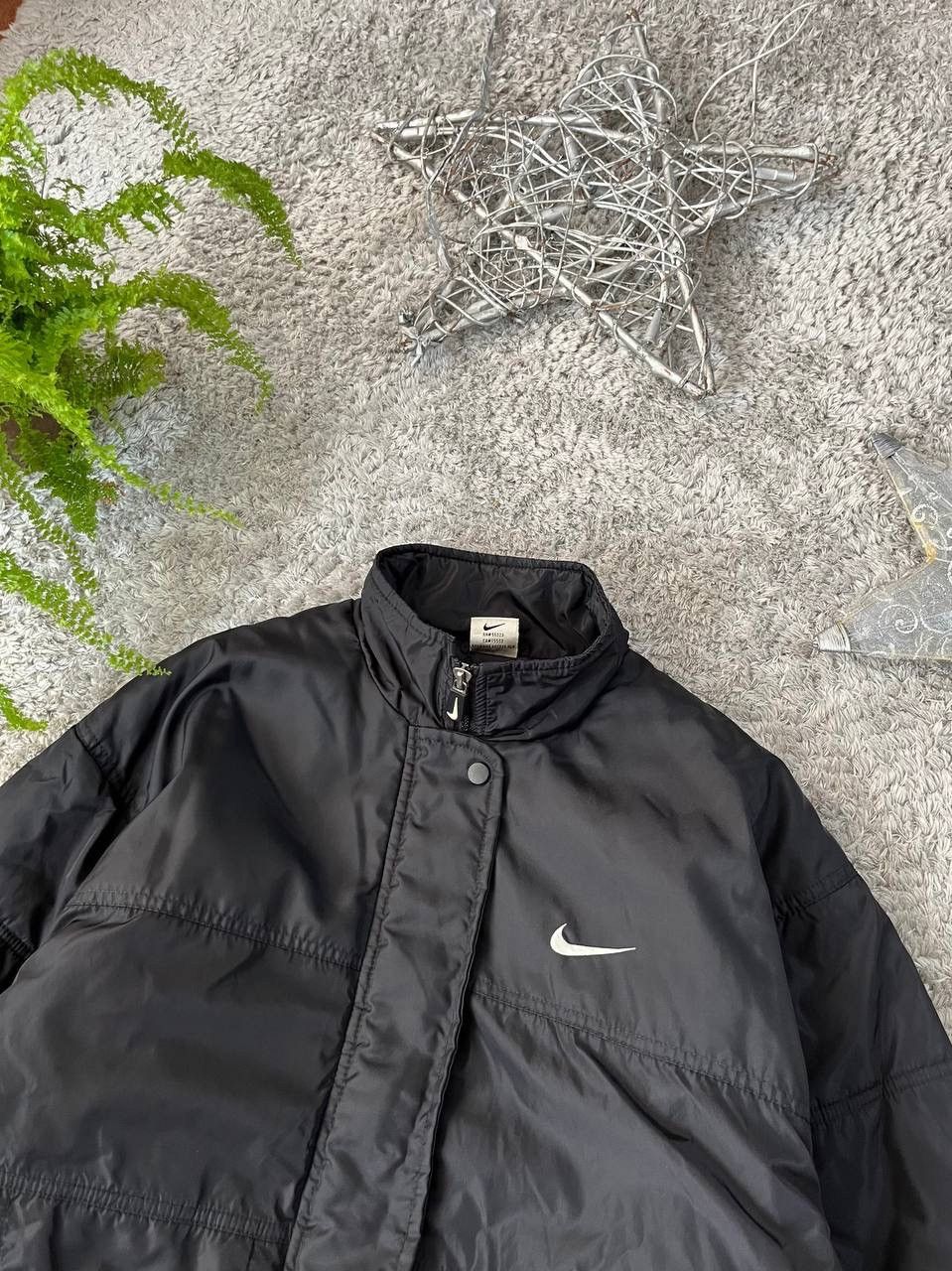 Nike × Vintage 90s Nike Vintage Swoosh Puffer Light Jacket Streetwear Size US M / EU 48-50 / 2 - 6 Thumbnail