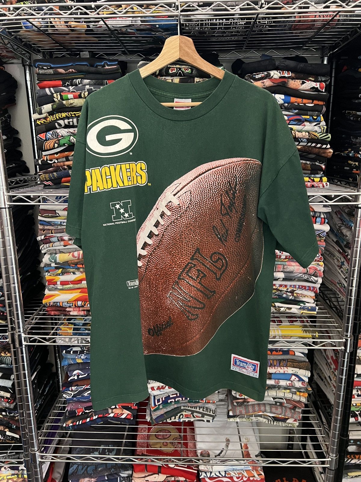 NFL 1997 Green Bay Packers Team Mexico Exclusive Merch Tee Size US XL / EU 56 / 4 - 1 Thumbnail