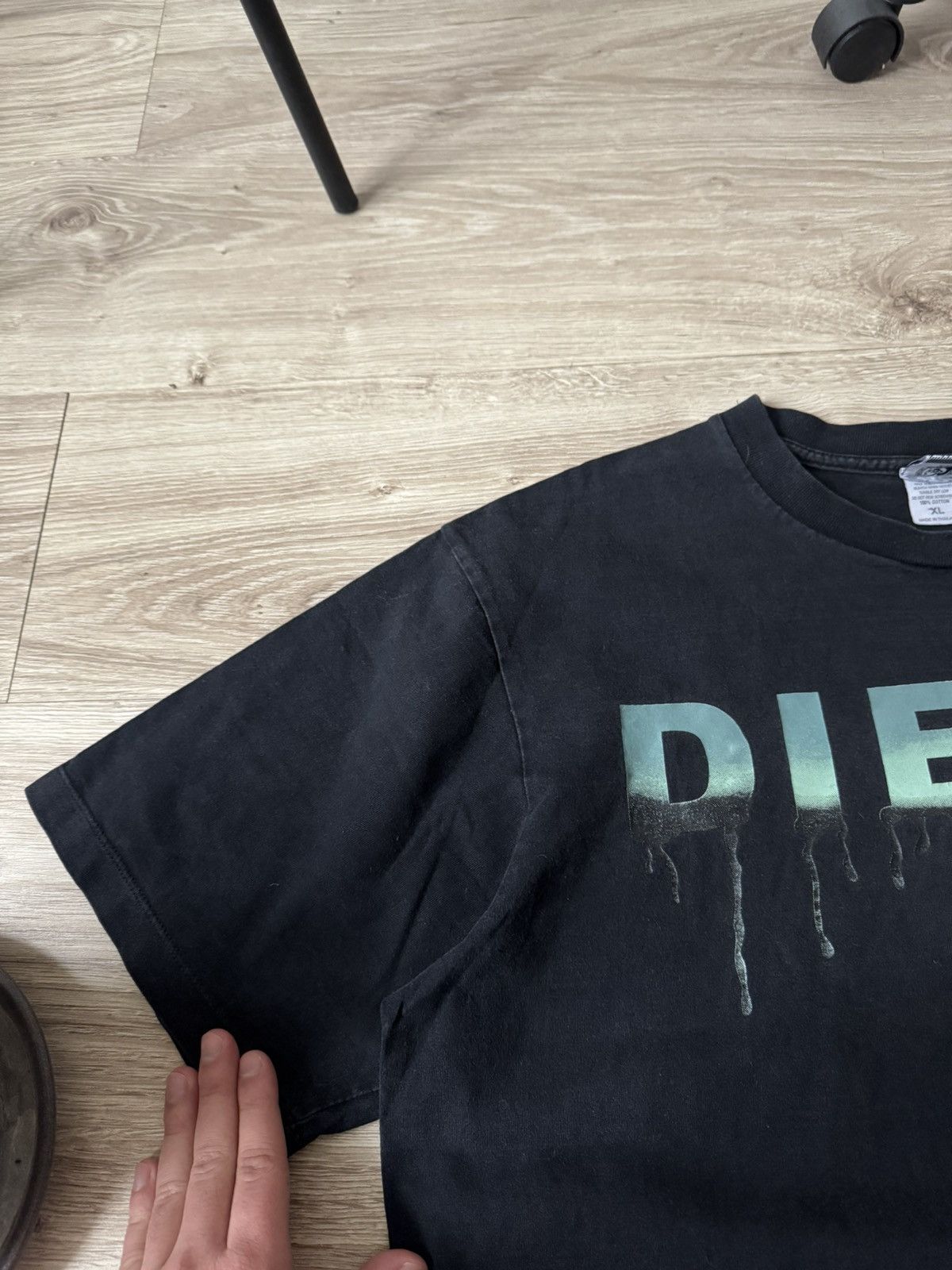 Diesel Vintage Y2K Diesel Japanese Big Logo T Shirt Size US XL / EU 56 / 4 - 4 Thumbnail