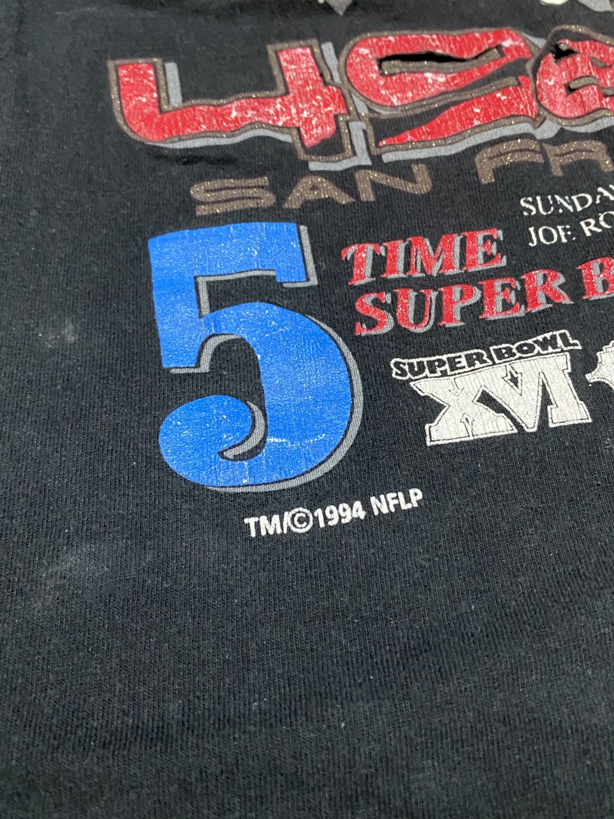 Vintage Superbowl 1994 USA 49ers xxx 90s san francisco t-shirt Size US XL / EU 56 / 4 - 4 Thumbnail