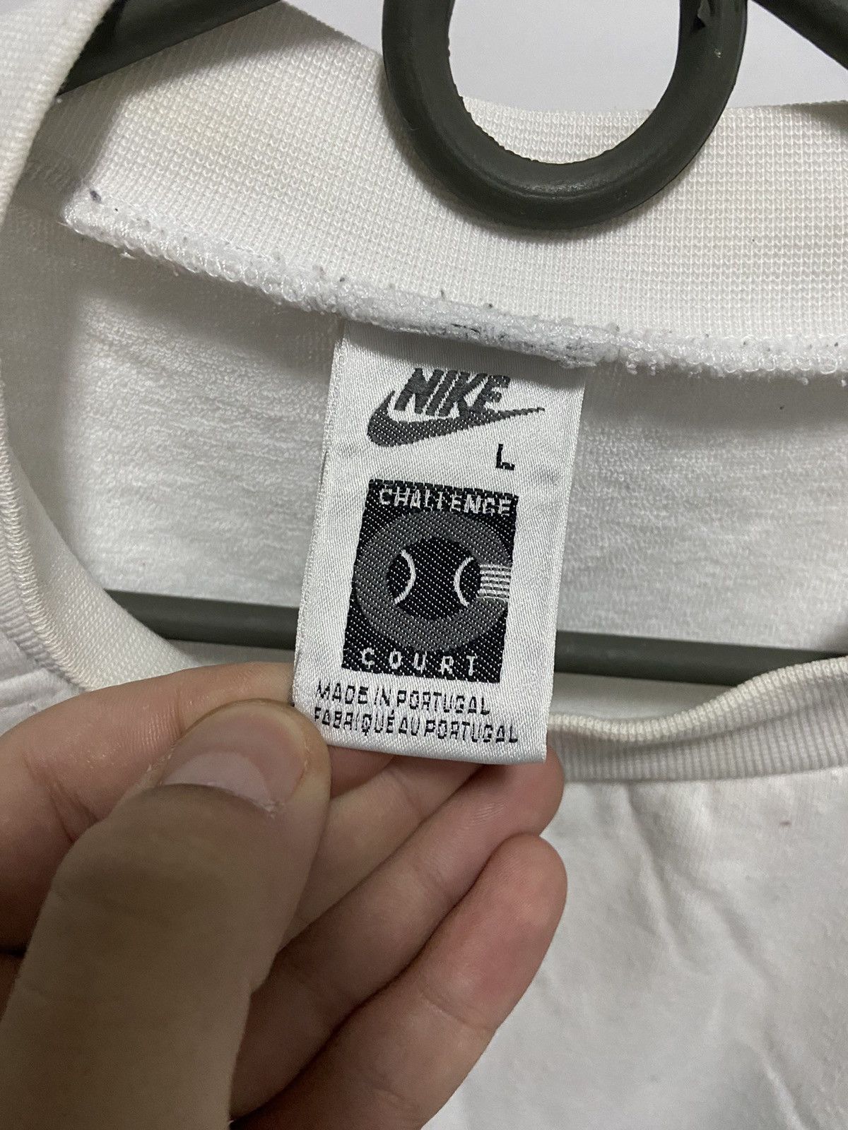 Nike × Vintage Nike challenge court Sweatshirt big Logo Vintage 90s skate Size US L / EU 52-54 / 3 - 6 Thumbnail