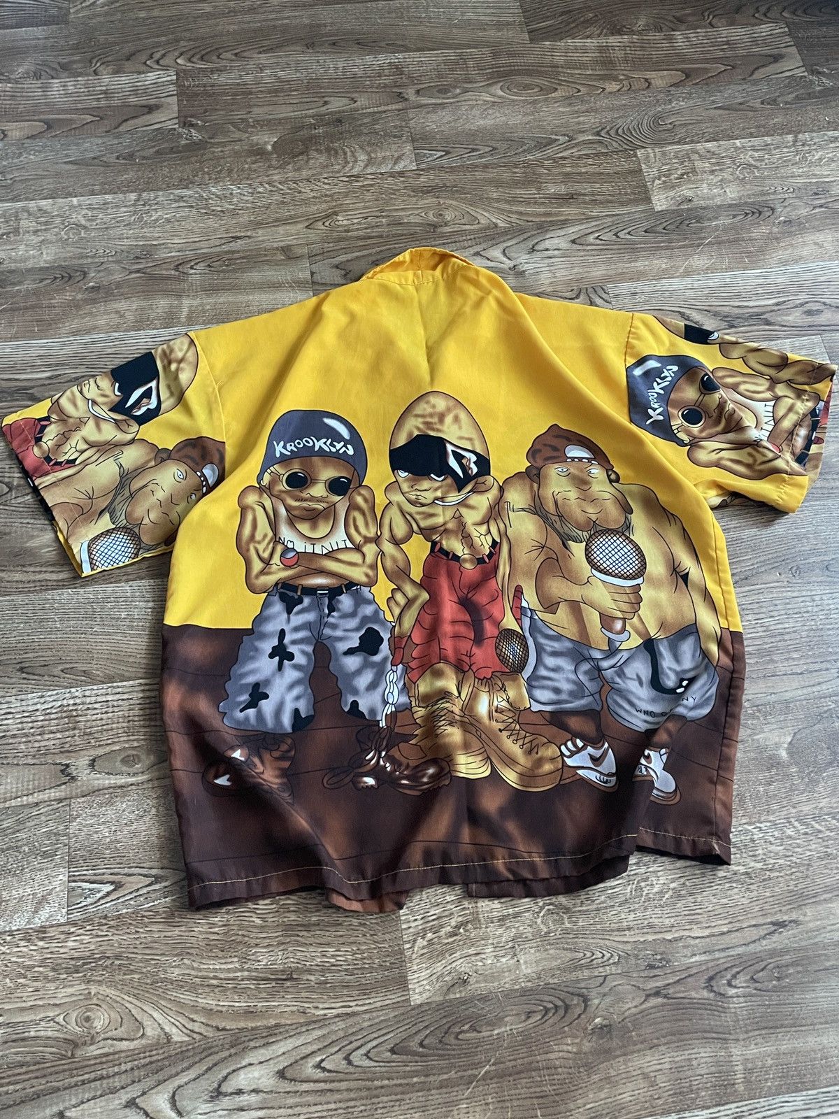 JNCO Vintage Rap shirt Short Sleeve Button Up hip hop 2pac 50cent Size US XXL / EU 58 / 5 - 8 Thumbnail