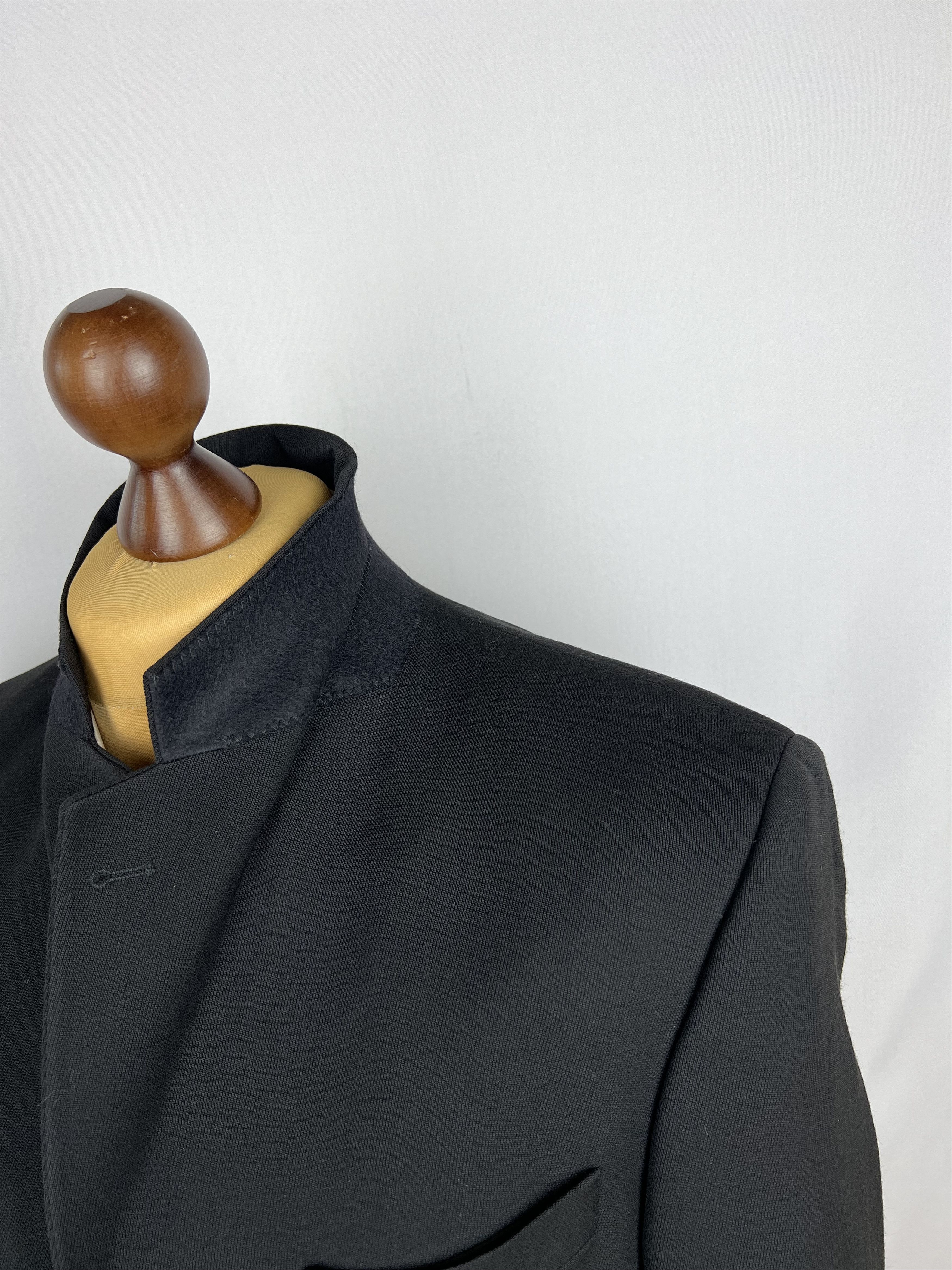 Yves Saint Laurent Vintage Solid Classic-Fit Wool Sport Coat Blazer Size 42R - 5 Thumbnail