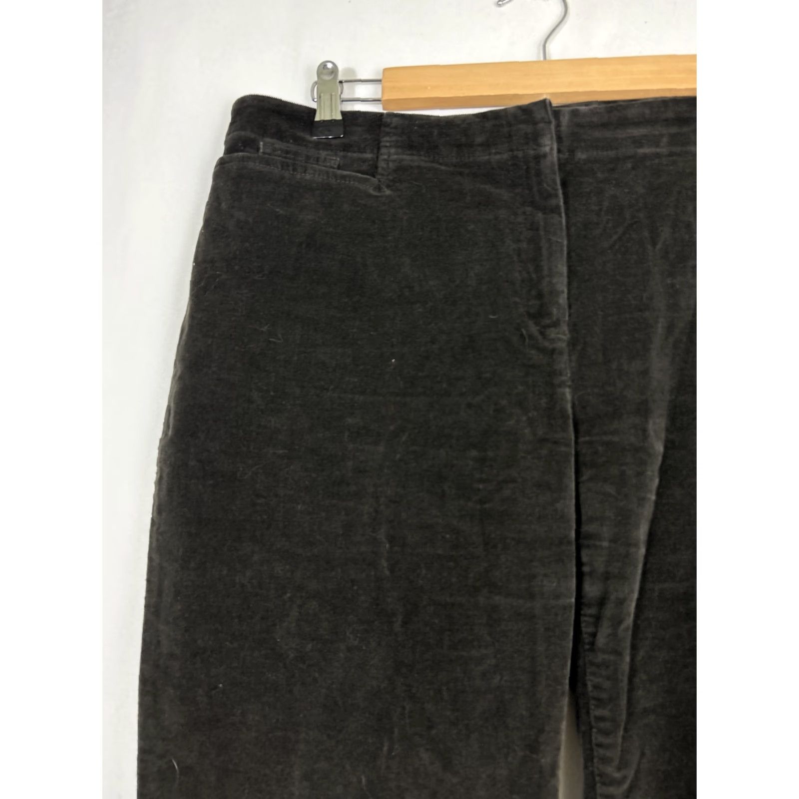 J. Jill J. Jill Womens Pants Size 12 Black Wash Corduroy Mid Rise Cotton Blend 34x30 Size 24" / US 00 / IT 34 - 4 Thumbnail