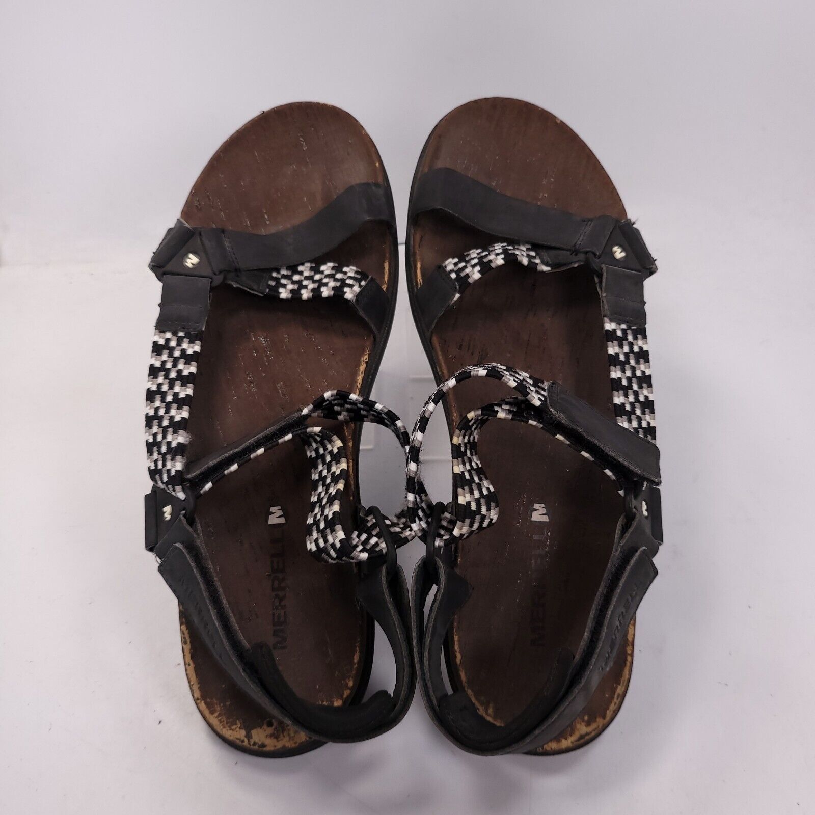 Merrell Merrell Ankle Strap Sandal Womens Size 11 Black White Gray Size US 11 / IT 41 - 4 Thumbnail