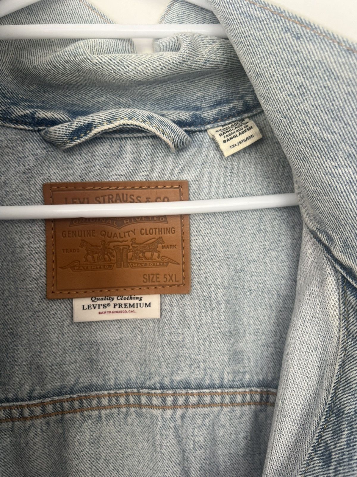 Levi's DENIM 5XL LEVIS TRUCKER JEAN JACKET Size US XXL / EU 58 / 5 - 3 Thumbnail