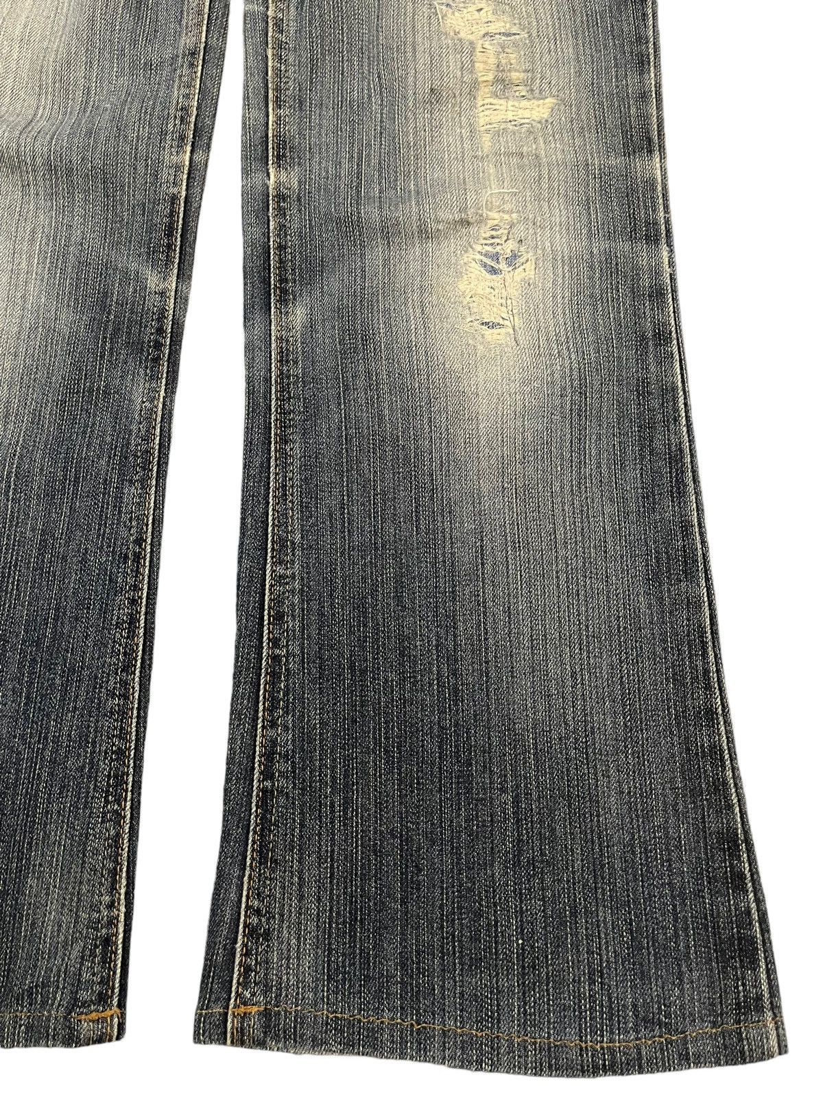 Edwin Vintage Edwin Japan Blue Wash Distress Style Bootcut Jeans Size 28" / US 6 / IT 42 - 6 Thumbnail