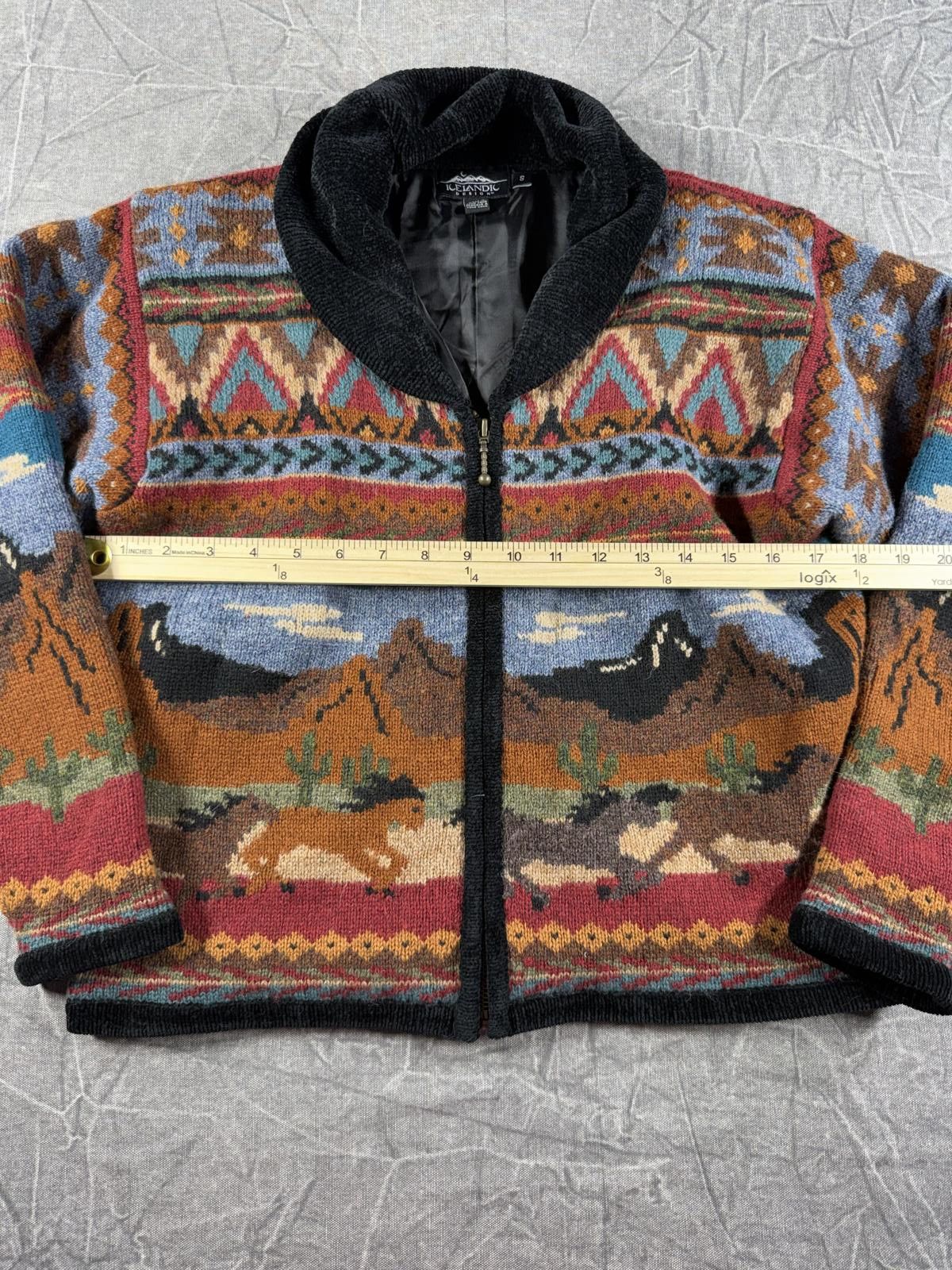 Other Icelandic Sweater Men's S Brown Wool Blend Vintage Full Zip Size US S / EU 44-46 / 1 - 4 Thumbnail