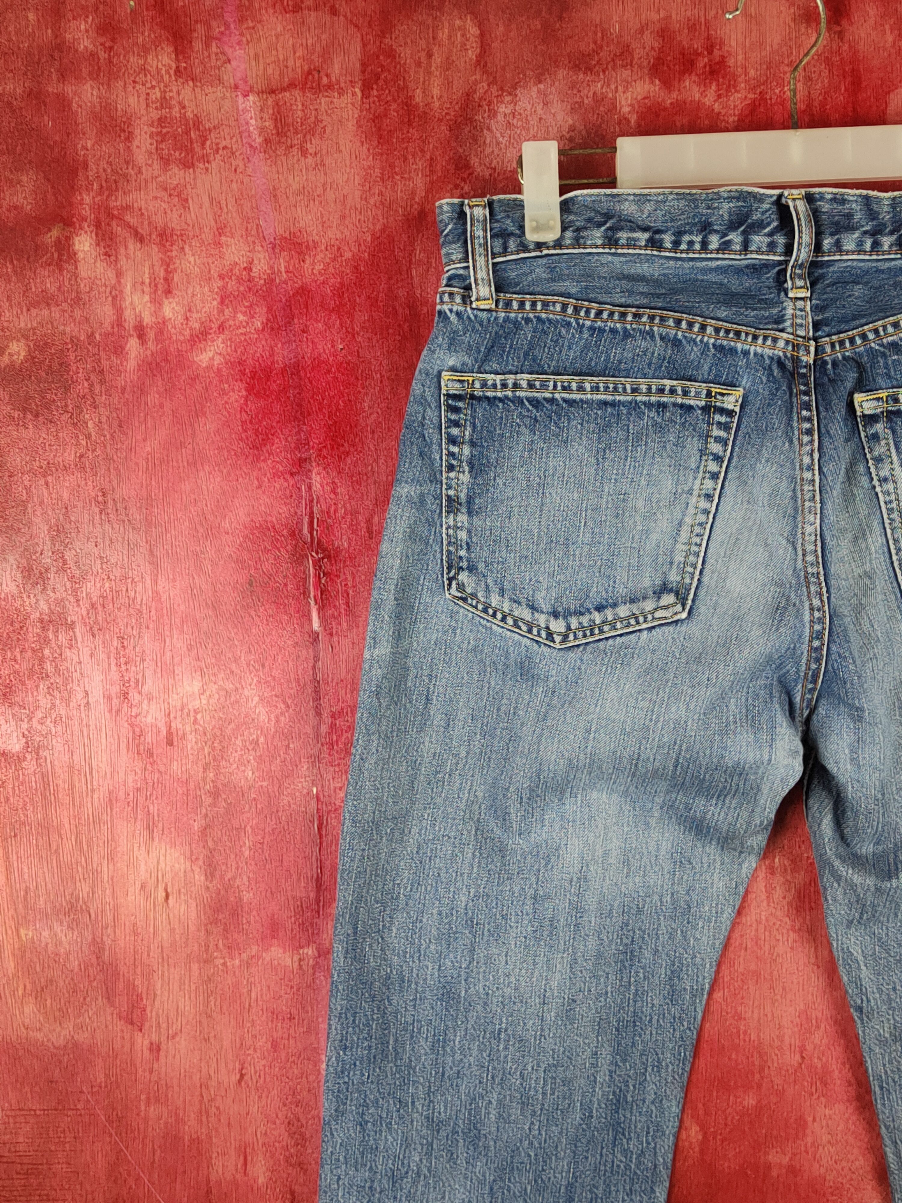 Japanese Brand Uniqlo Blue Distressed Multipocket Denim #S1612 Size US 31 - 9 Thumbnail