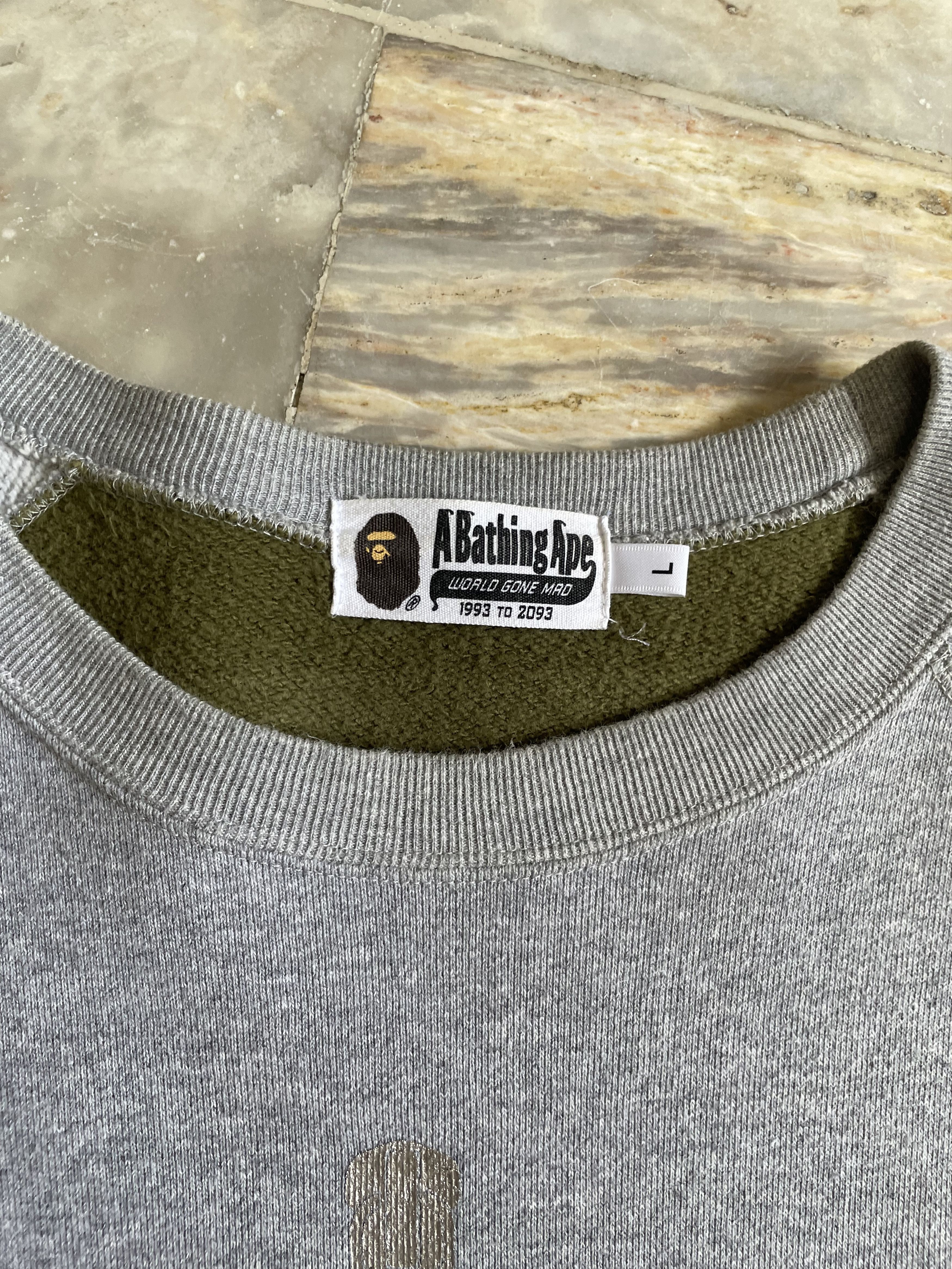 Bape A BATHING APE SHARK CREWNECK Size US L / EU 52-54 / 3 - 6 Thumbnail