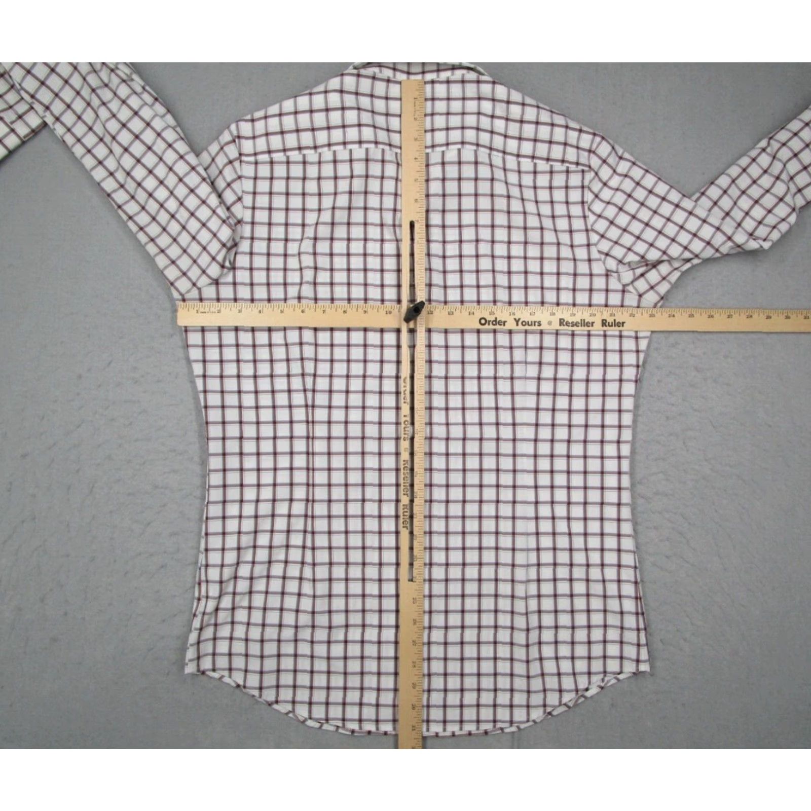 Mizzen+Main Mizzen+Main Shirt Mens Large Red Check Trim Fit Button-Up Long Sleeve Classic Casual Workwear Size US L / EU 52-54 / 3 - 5 Thumbnail