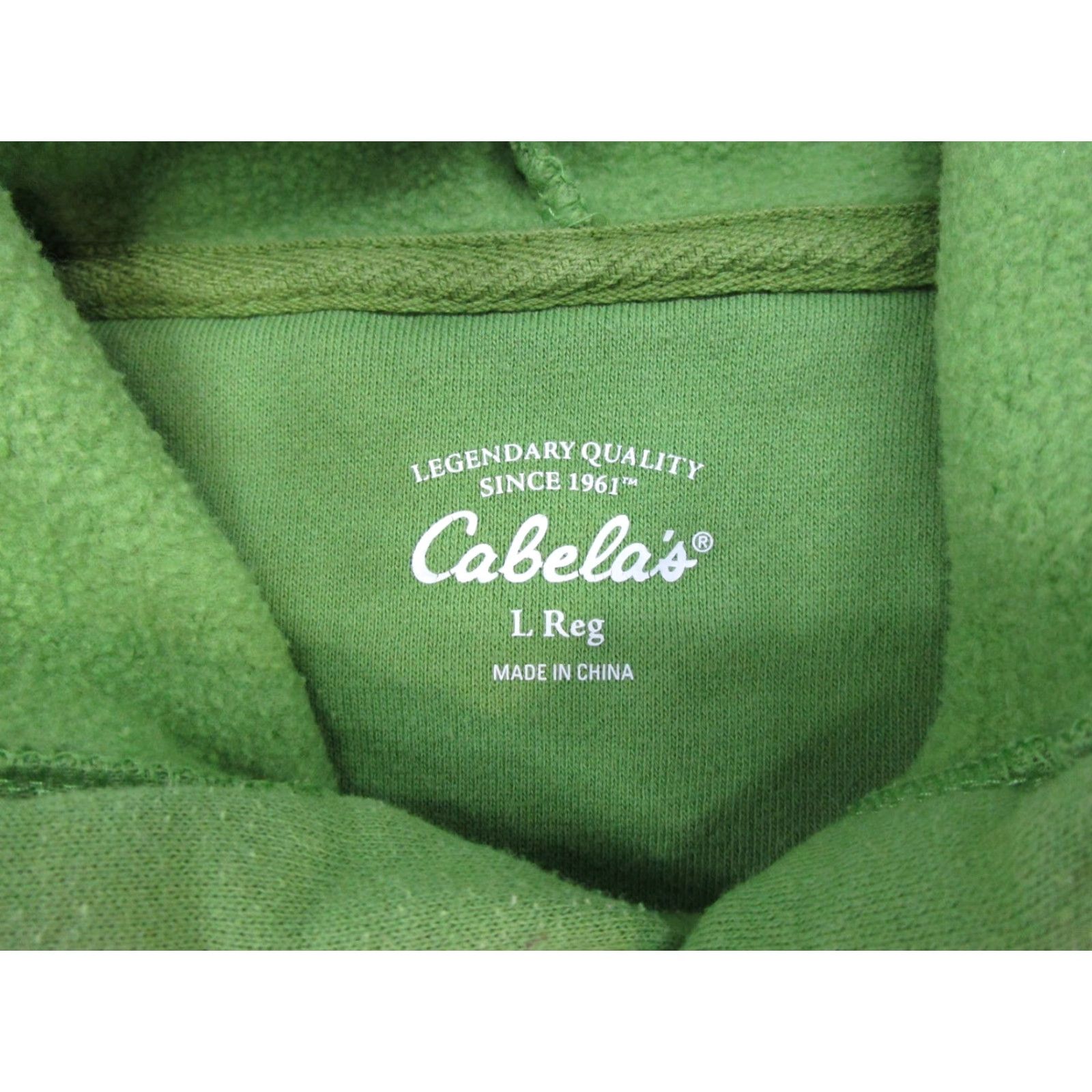 Vintage Cabela's Hoodie Pullover Women's Size L Green Logo Vintage: No (Note: Vintage field is No in specs) Size L / US 10 / IT 46 - 3 Thumbnail