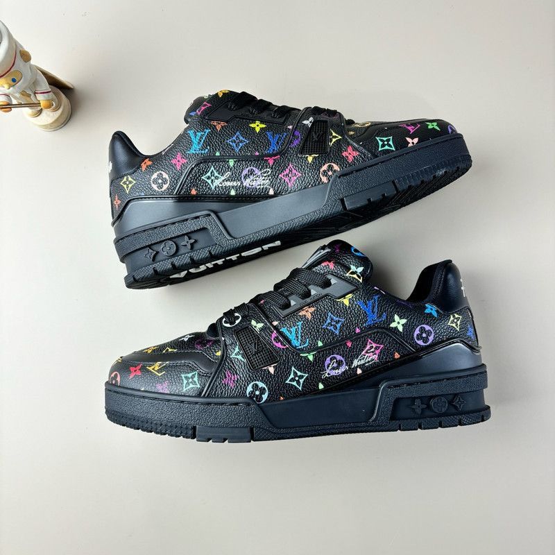 Louis Vuitton Takashi Murakami x Louis Vuitton Trainer Sneakers - Size US 8 / EU 41 - 5 Thumbnail