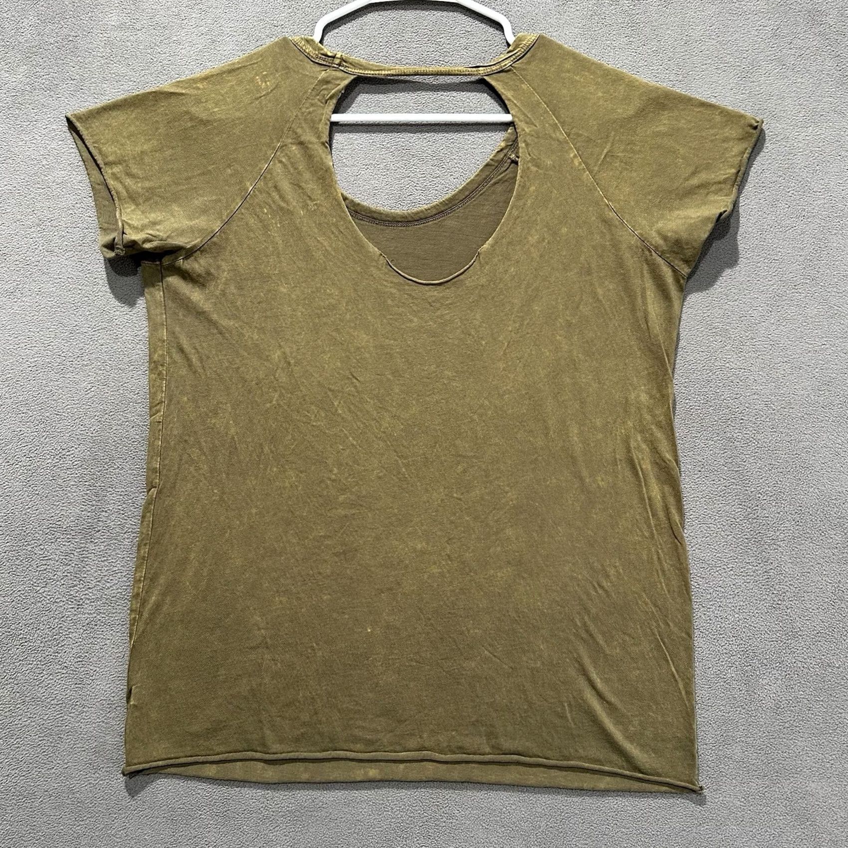 Vintage VINTAGE Daytrip Top Women Large Green Patina Skull Print Flag Embellished Grunge T-Shirt Size L / US 10 / IT 46 - 2 Thumbnail