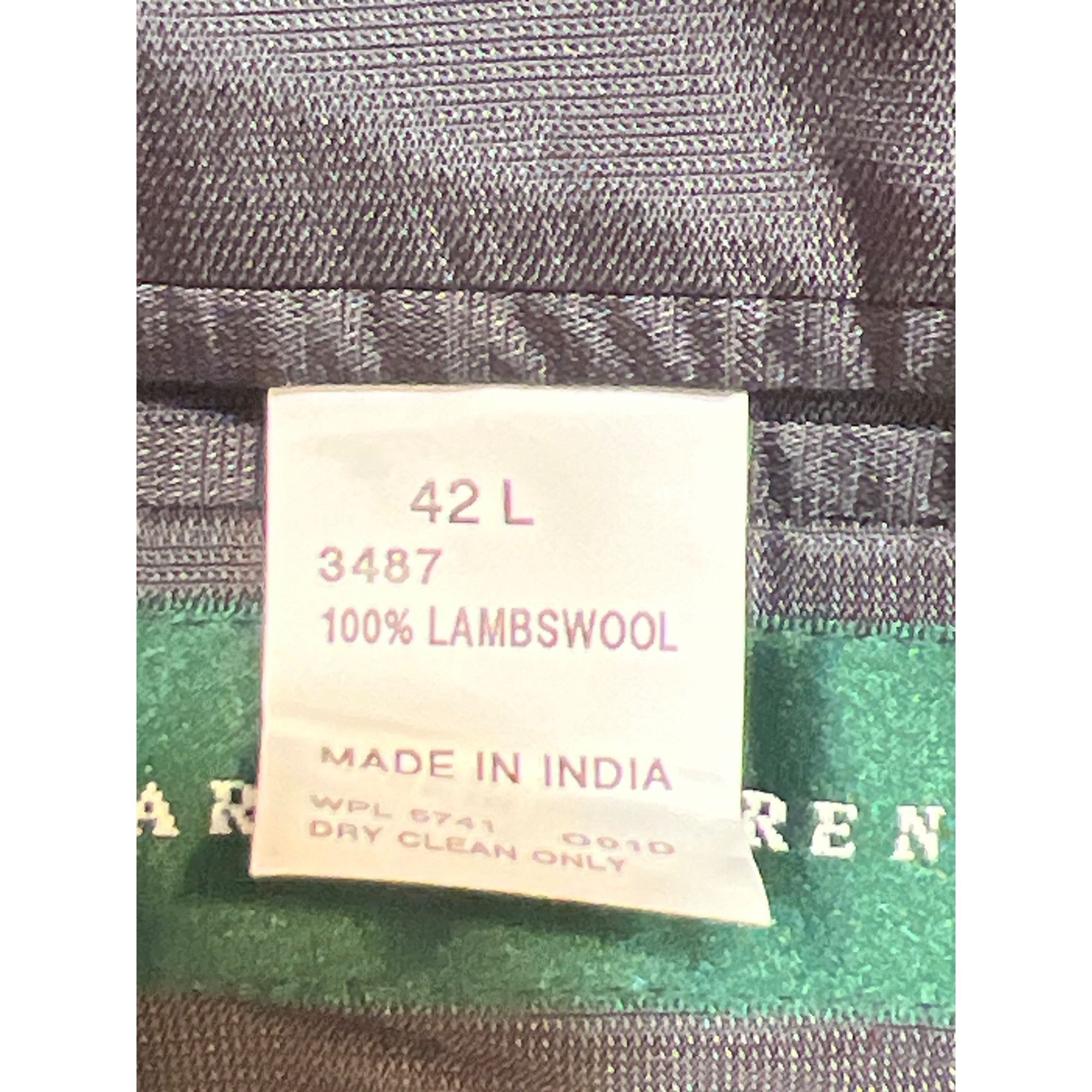Oscar De La Renta Oscar De La Renta Mens Grey 42L Blazer 100% Lambswool 2 Butt Size 42L - 6 Thumbnail