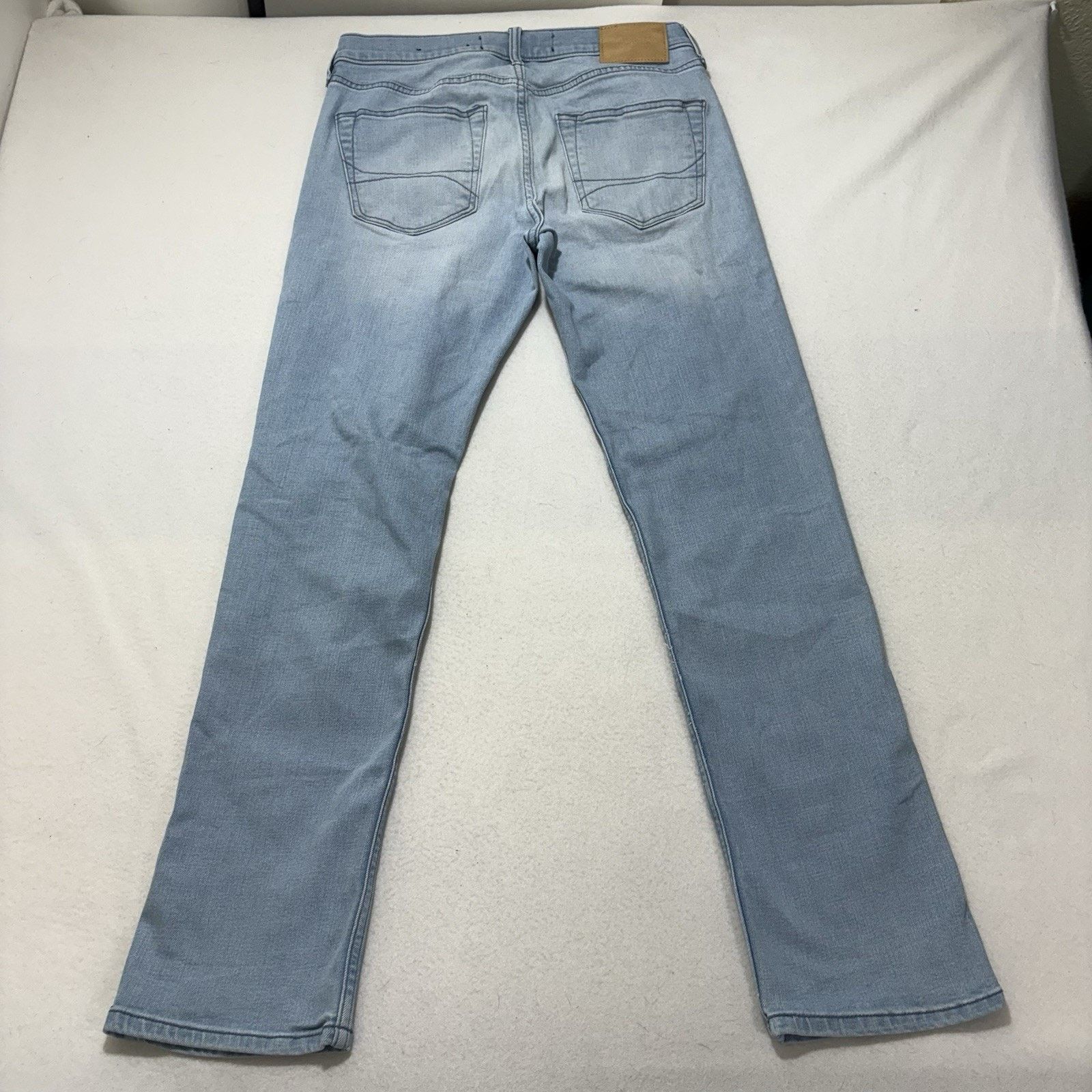 Hollister Hollister 30x31 Slim Straight Leg Jeans Ripped Stretch Blue Size 30" / US 8 / IT 44 - 9 Thumbnail