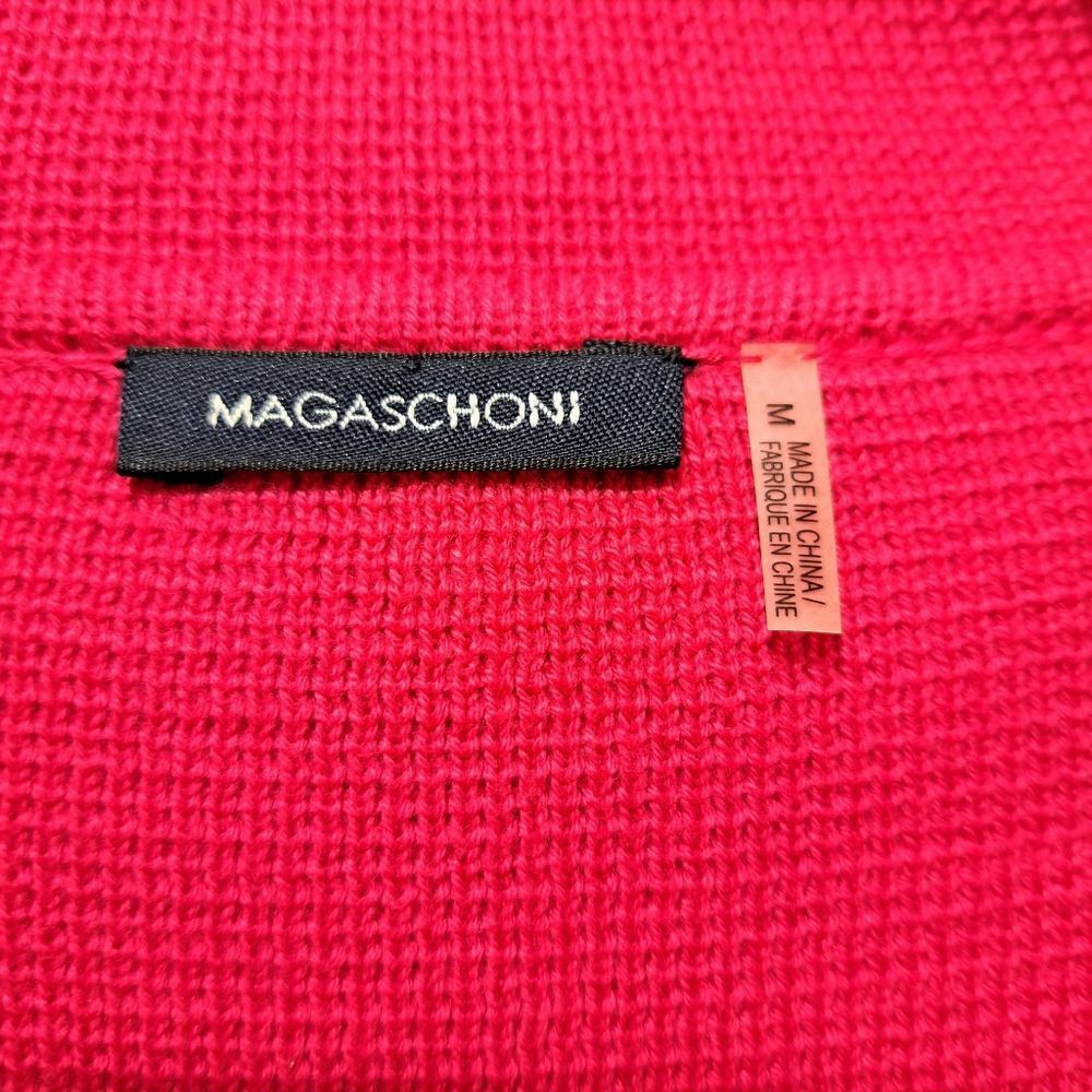 Magaschoni Magaschoni Barbiecore Full Zip Knit Top Cardigan Ruffled Sle Size M / US 6-8 / IT 42-44 - 6 Thumbnail